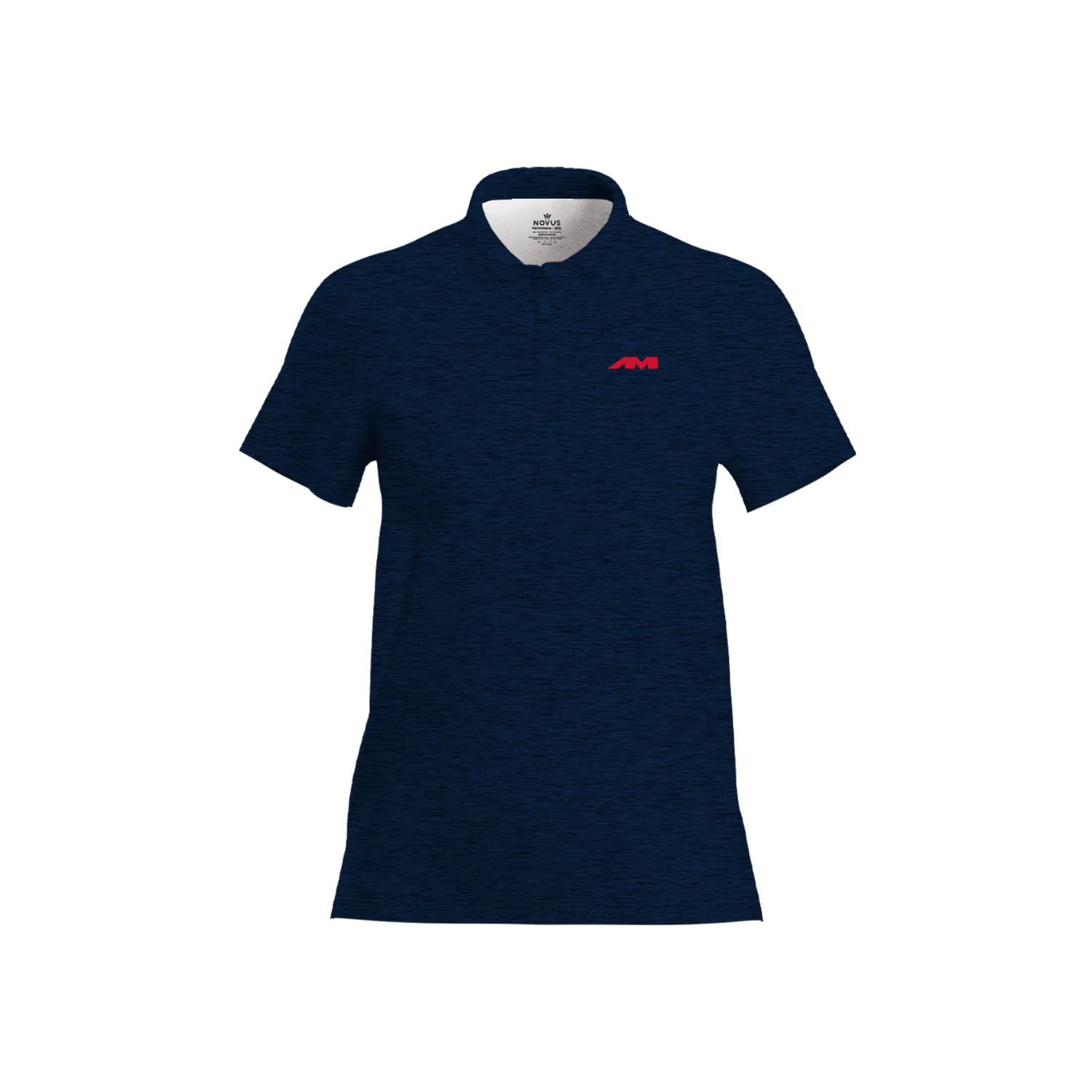 AMTS WOMEN'S BRUSHED POLO - NAVY