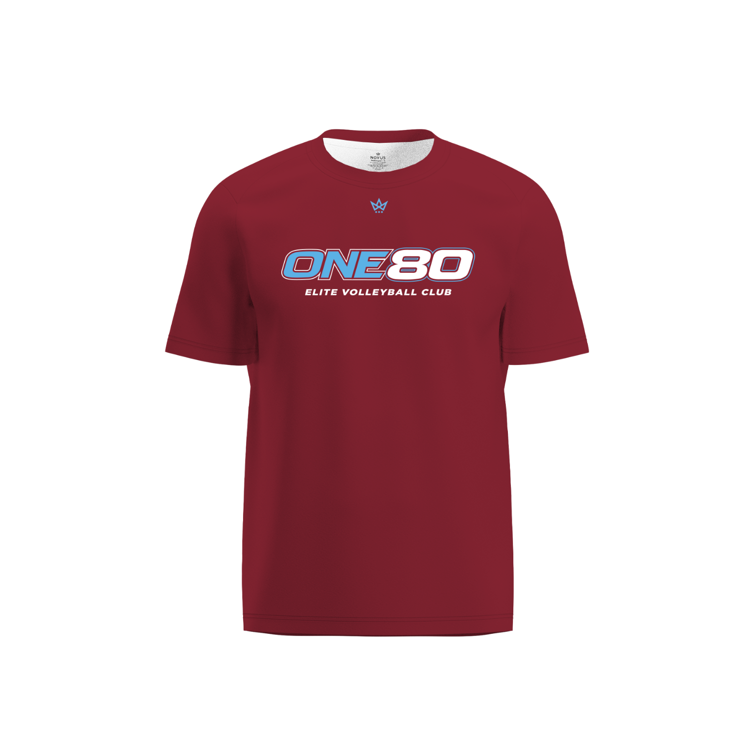ONE80 ELITE VOLLEYBALL CLUB ACCESS PERFORMANCE SS TEE [MAROON]