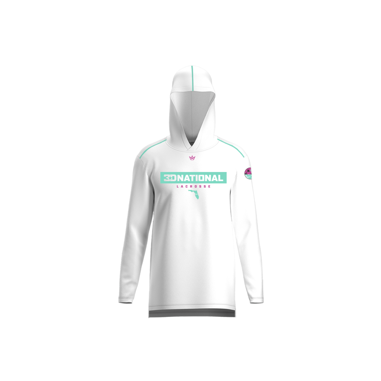 3D NATIONAL LACROSSE FLORIDA AURA LS HOODIE
