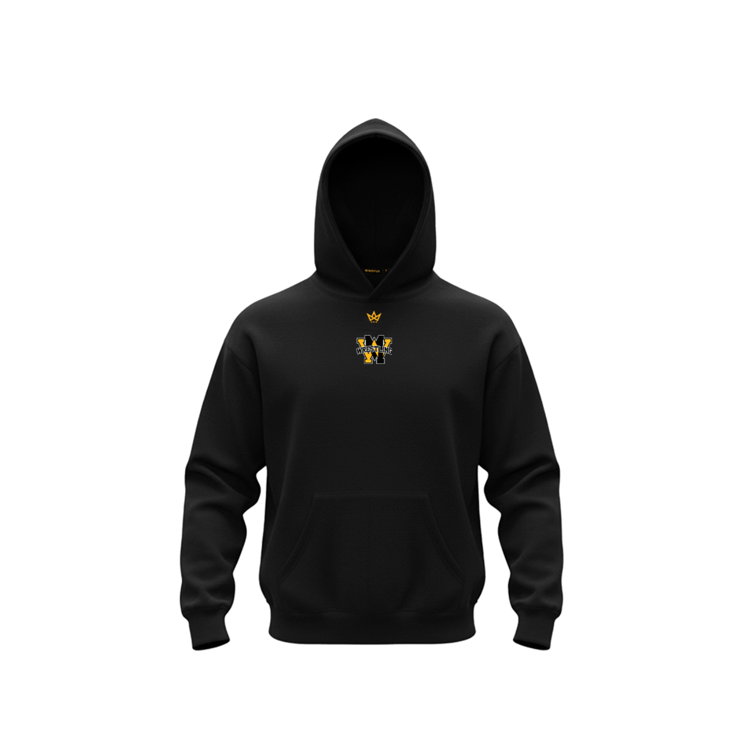 WEST MILFORD WRESTLING ACCESS COTTON FLEECE HOODIE [BLACK]