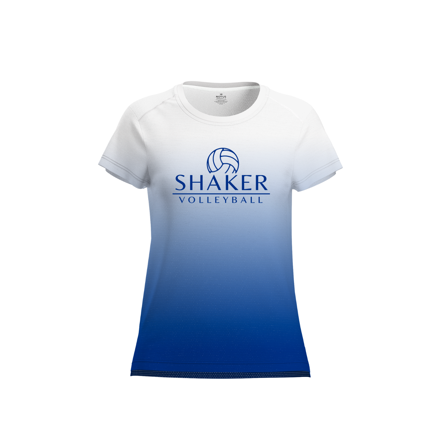SHAKER GIRLS VOLLEYBALL WOMEN'S AURA TEE [BLUE FADE]