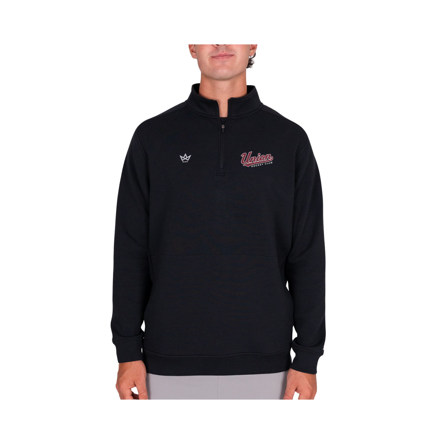 UNION HOCKEY CLUB ROYALKNIT QUARTER-ZIP - ONYX