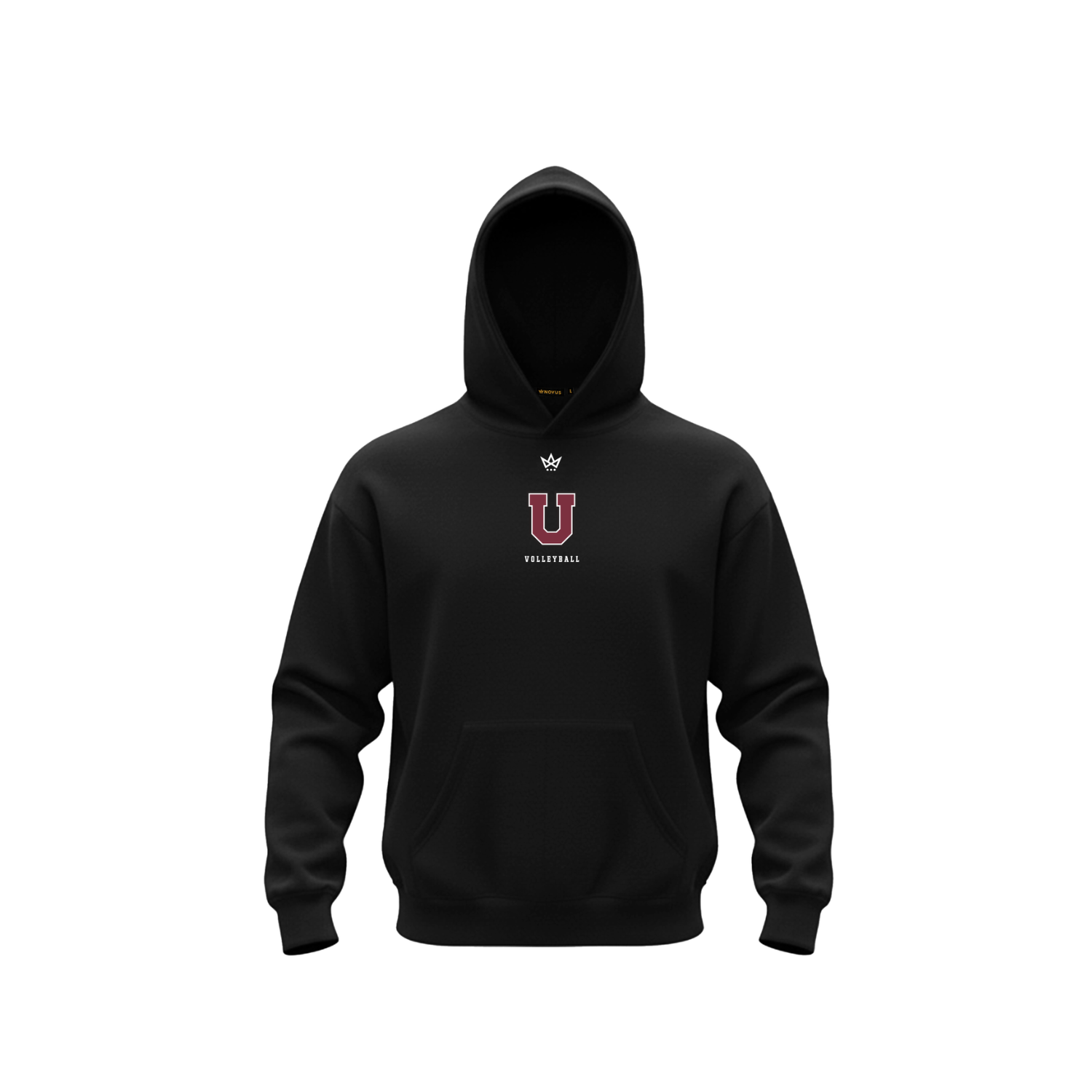 UNION COLLEGE VOLLEYBALL ACCESS COTTON FLEECE HOODIE [BLACK]