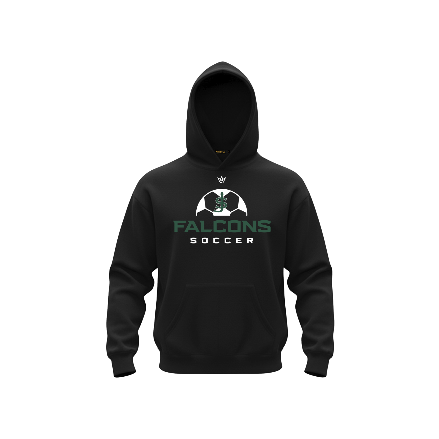 ST. JOE'S FALCONS SOCCER ACCESS COTTON FLEECE HOODIE - BLACK