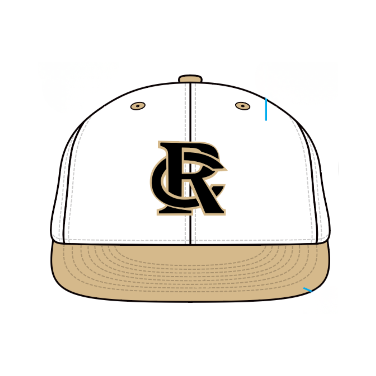 ROCK CANYON BASEBALL STRUCTURED 6-PANEL SNAPBACK [WHITE/TAN]