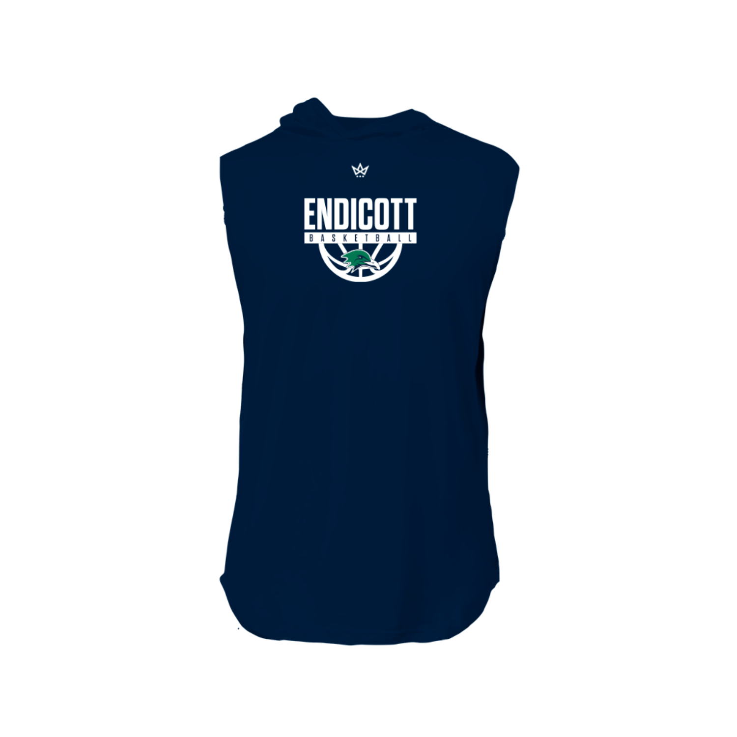 ENDICOTT BASKETBALL PERFORMANCE SLEEVELESS HOODIE [NAVY]