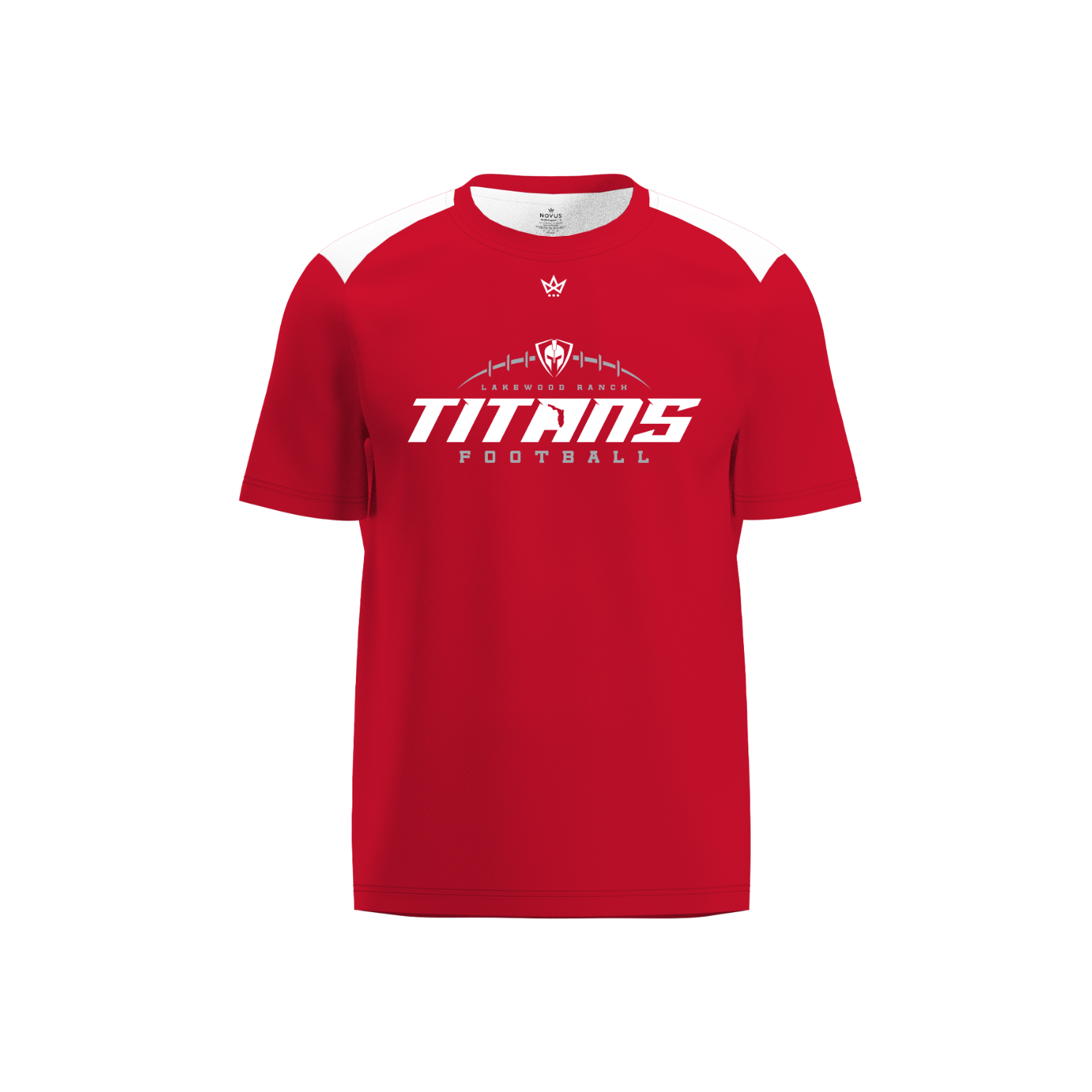 LAKEWOOD RANCH TITANS PERFORMANCE SS TEE - RED