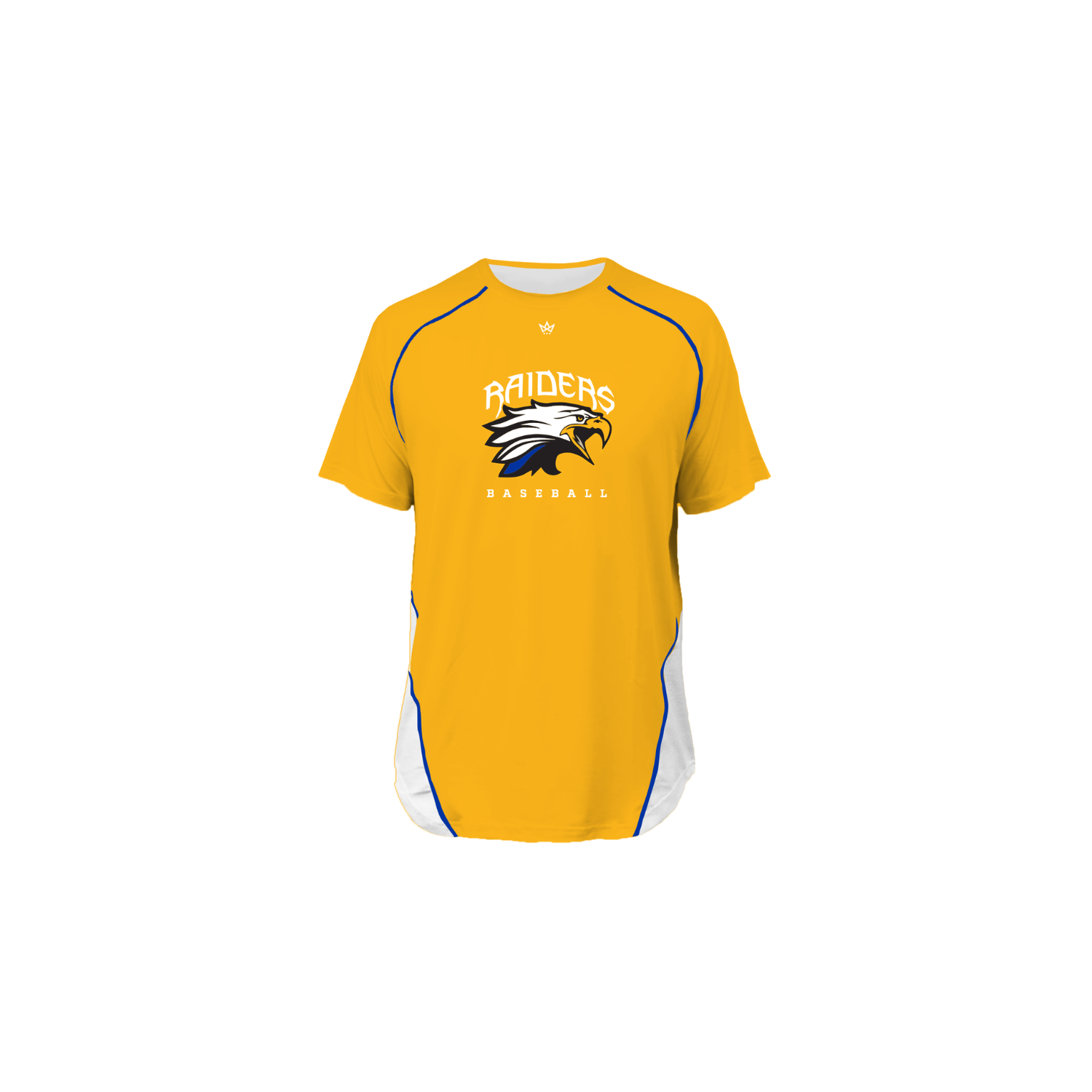 NORTH BRUNSWICK YOUTH PRO VENTED SS TEE - BASEBALL (YELLOW)
