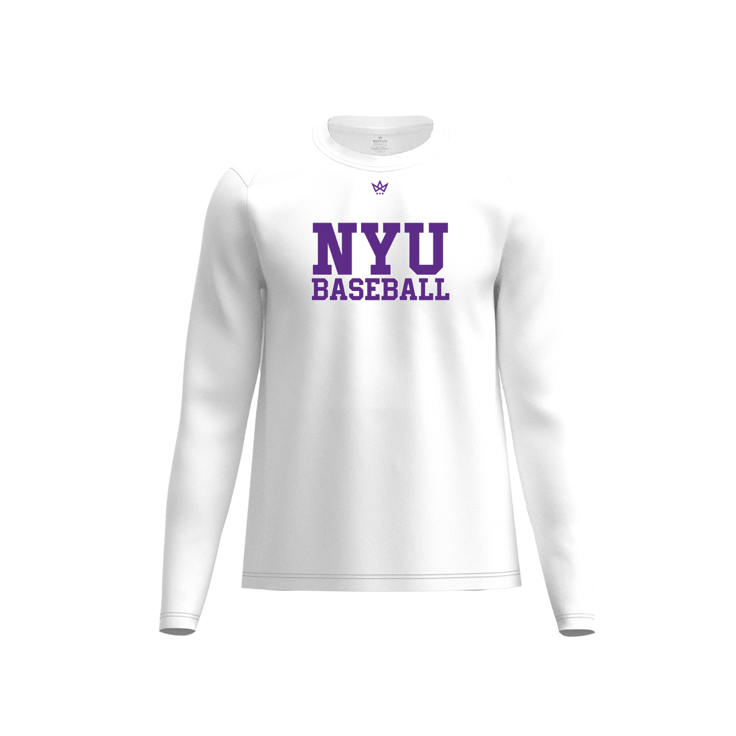NYU BASEBALL PERFORMANCE LS [WHITE]