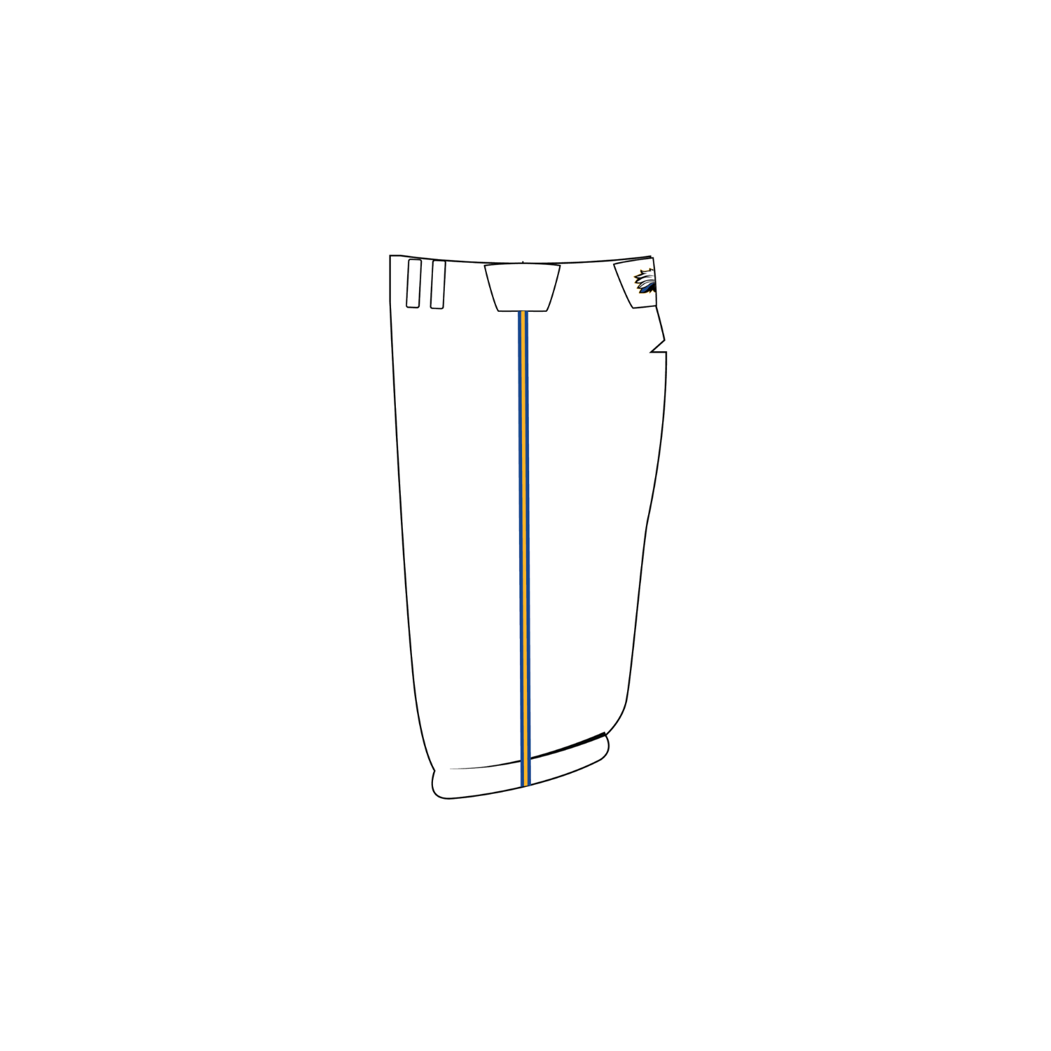 NORTH BRUNSWICK YOUTH BASEBALL KNICKERS - WHITE