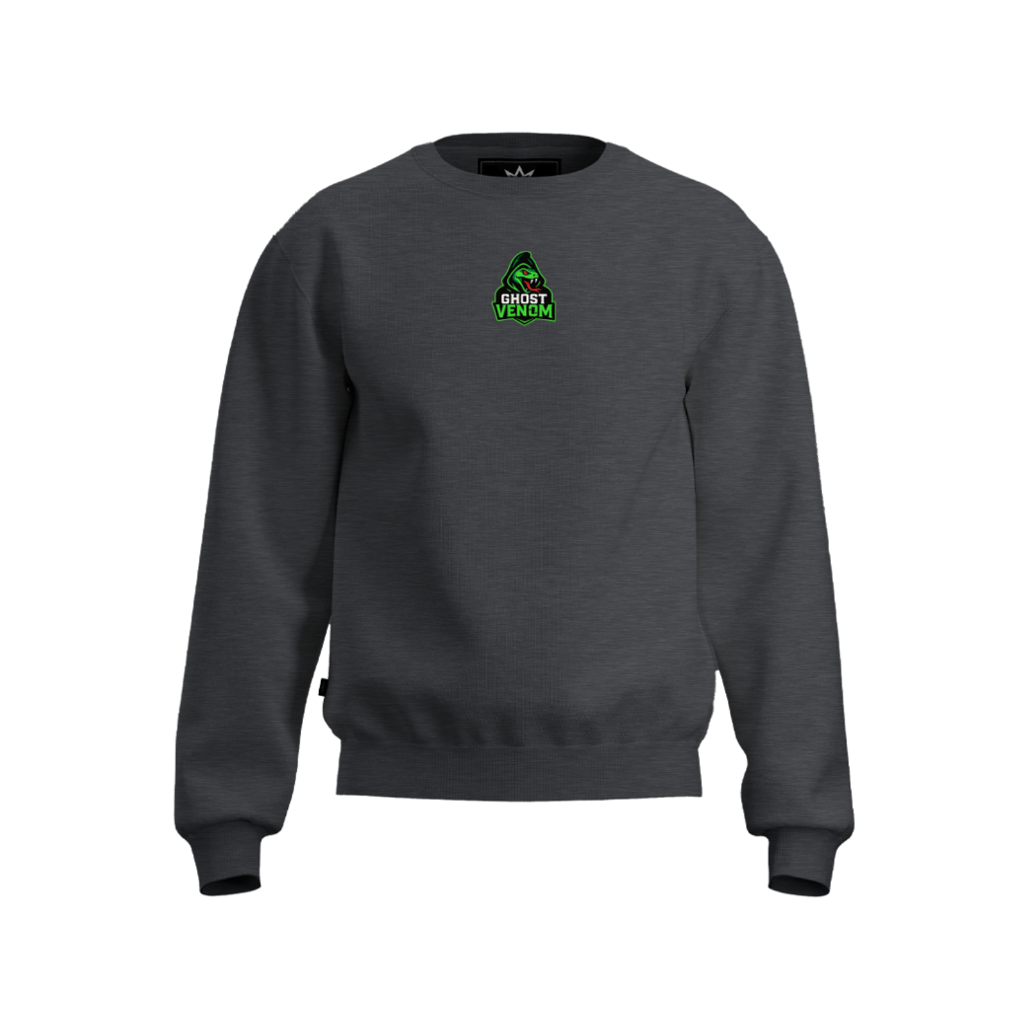 GHOST VENOM BASEBALL COTTON FLEECE CREWNECK