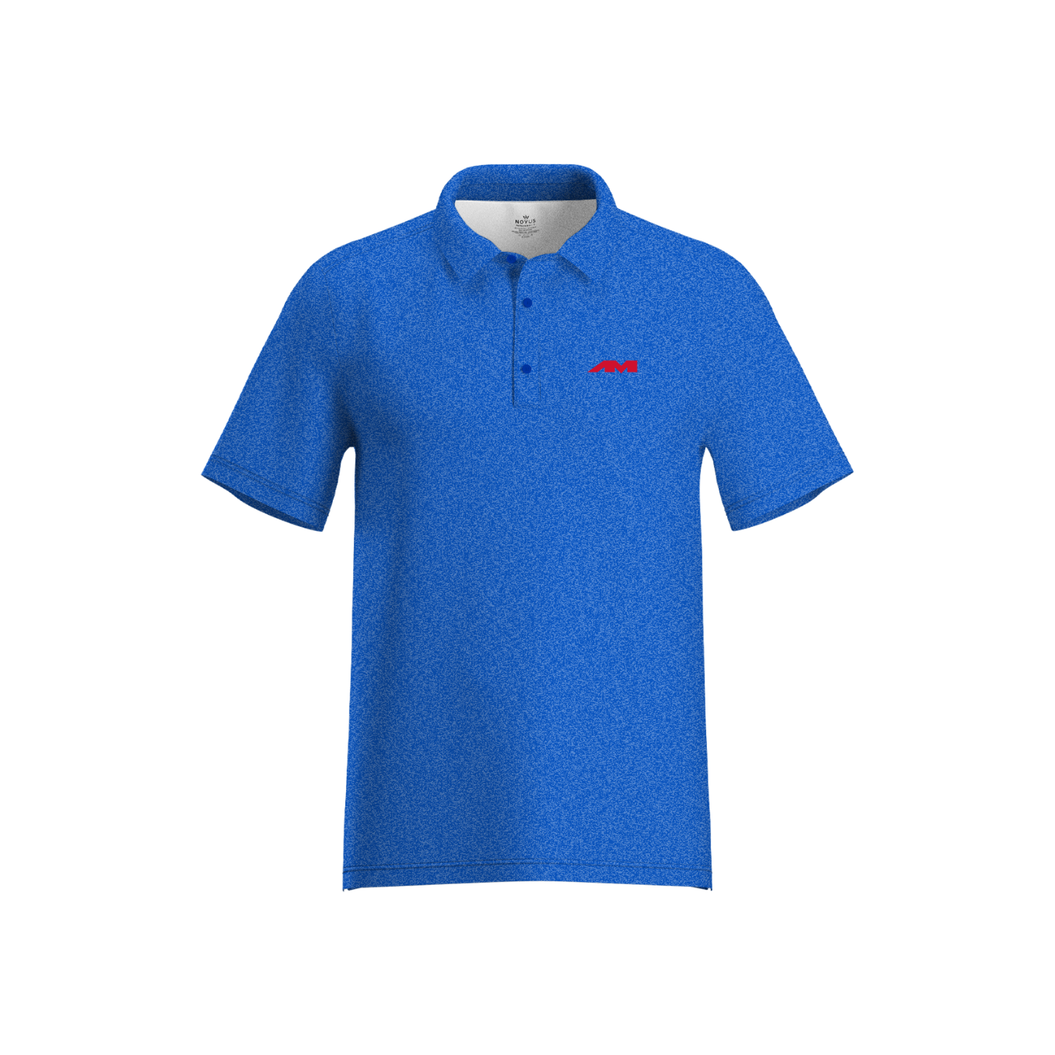 AMTS BRUSHED POLO - BLUE