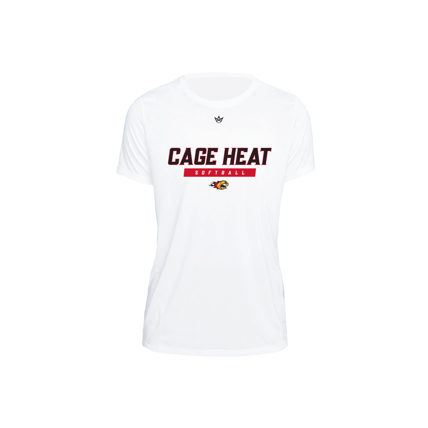 THE CAGE SOFTBALL WOMEN'S PERFORMANCE SS TEE