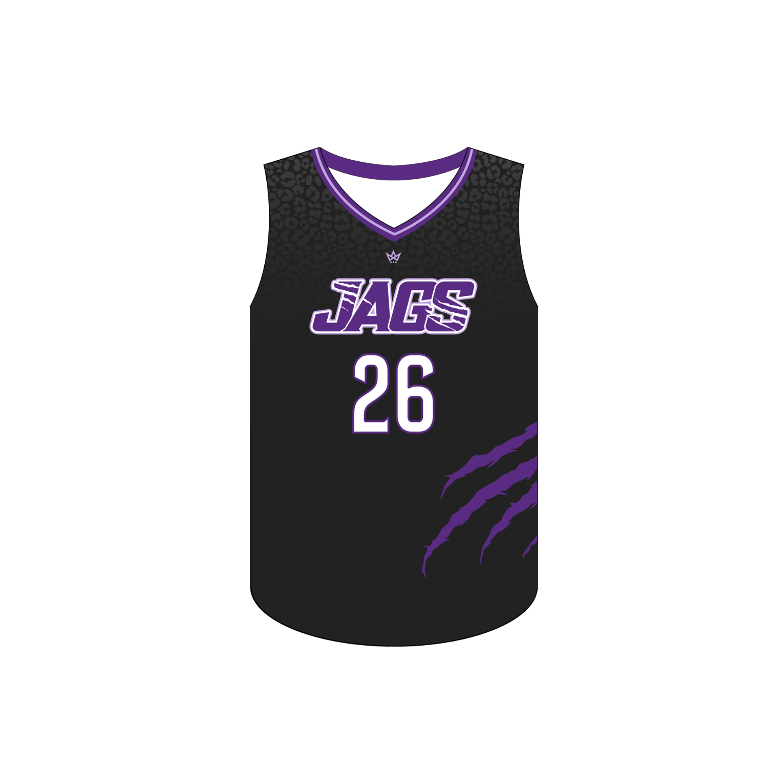 JAGUARS VOLLEYBALL CLUB WOMEN'S VOLLEYBALL SLEEVELESS JERSEY - BLACK