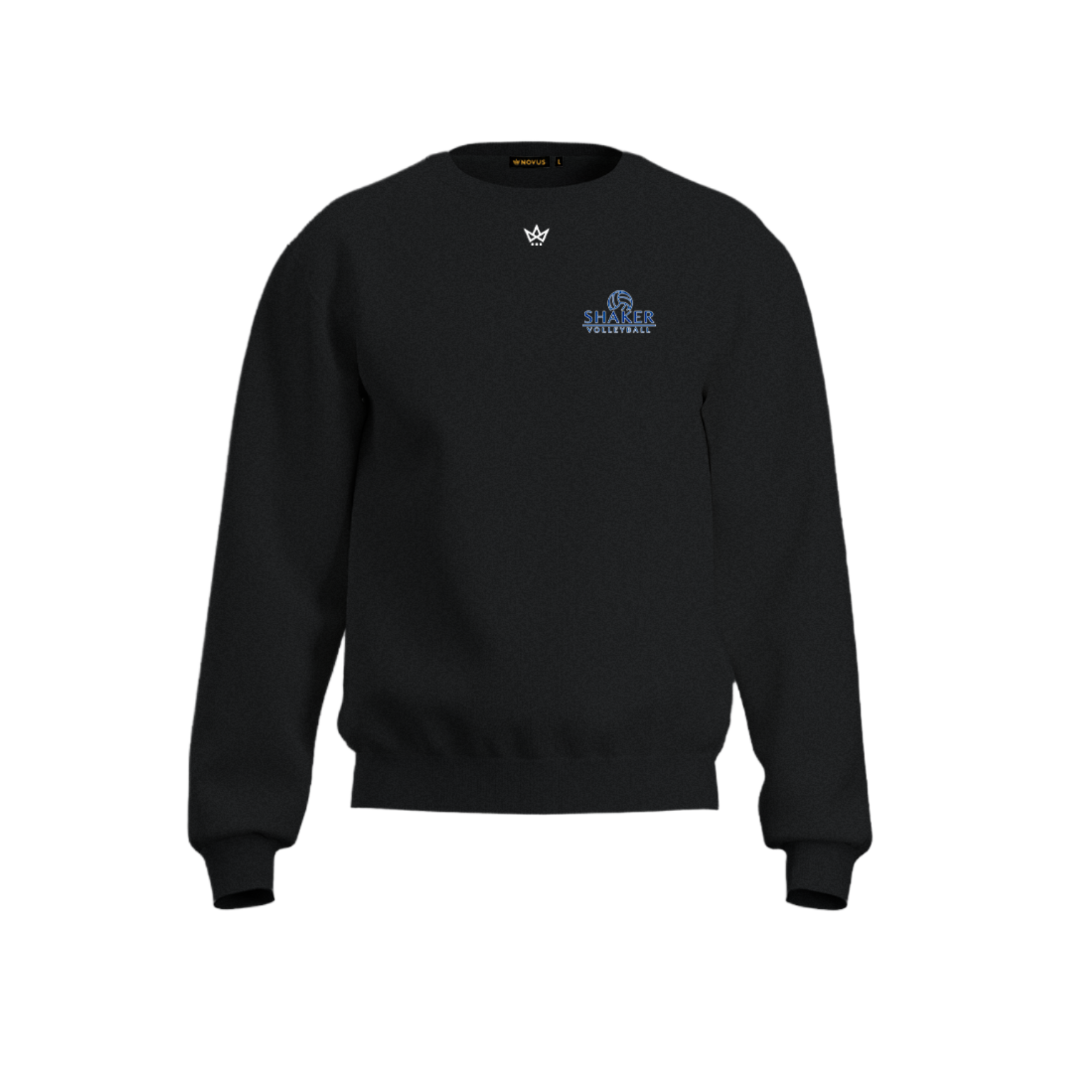 SHAKER GIRLS VOLLEYBALL ACCESS COTTON FLEECE CREWNECK [BLACK]