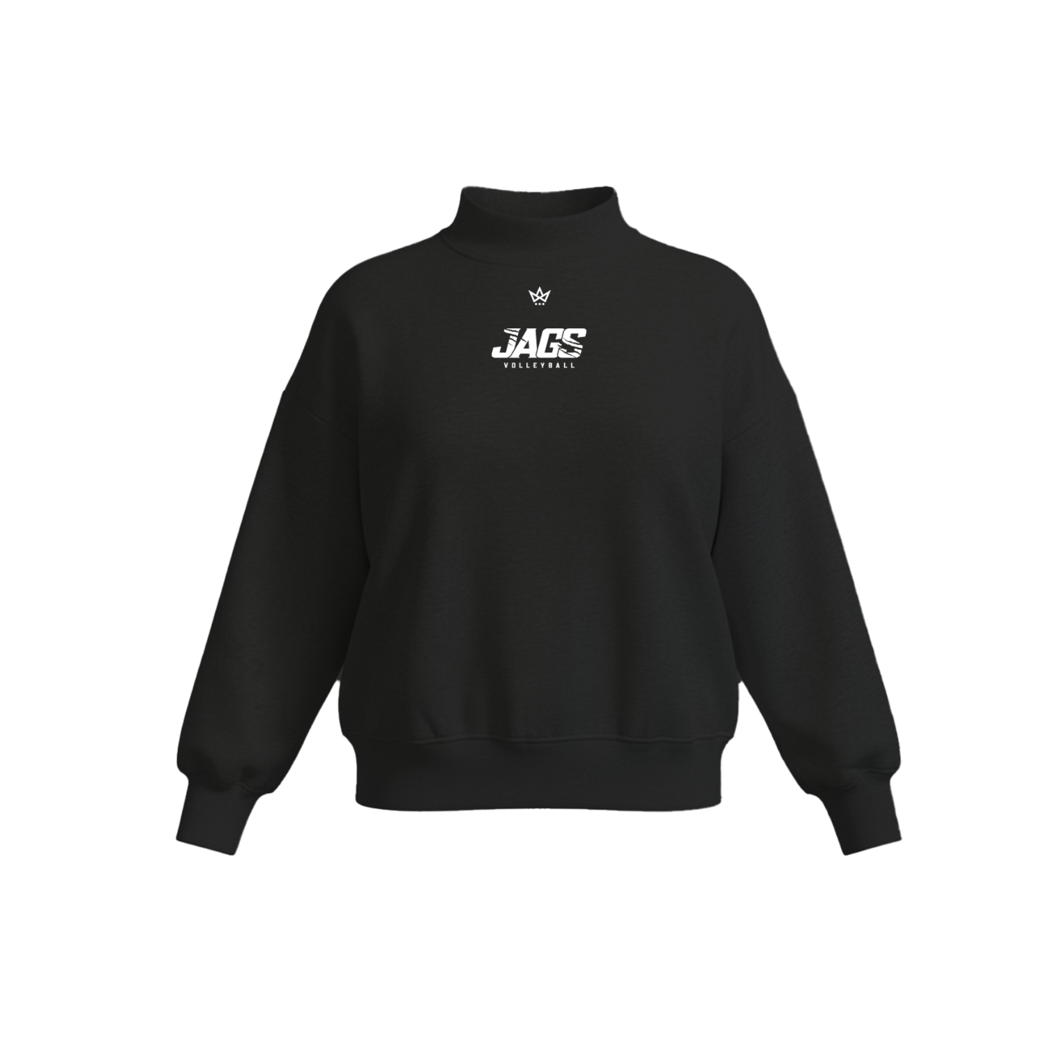 JAGUARS VOLLEYBALL CLUB WOMEN'S COTTON FLEECE MOCKNECK - EMB