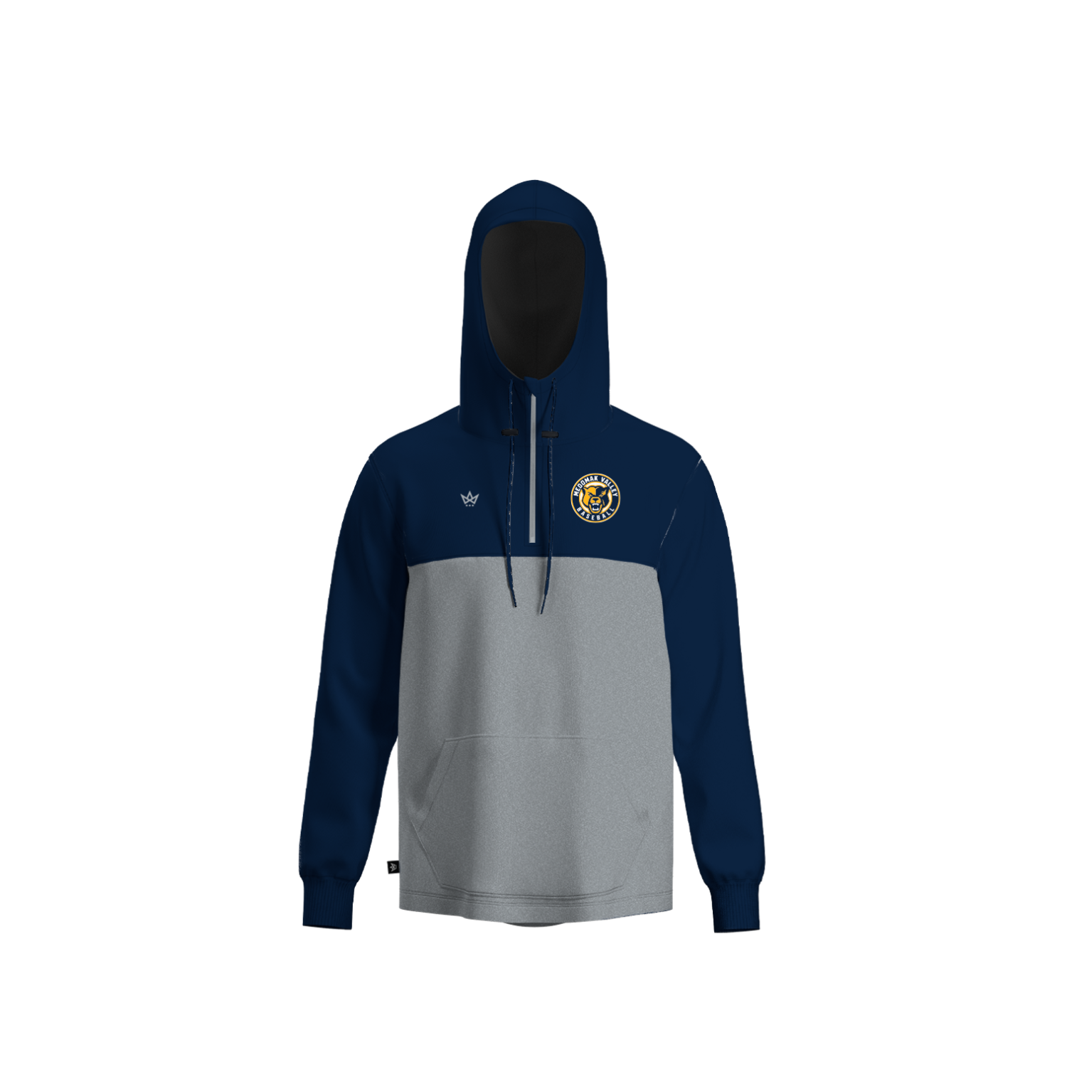 MEDOMAK VALLEY BASEBALL PANELED HOODIE