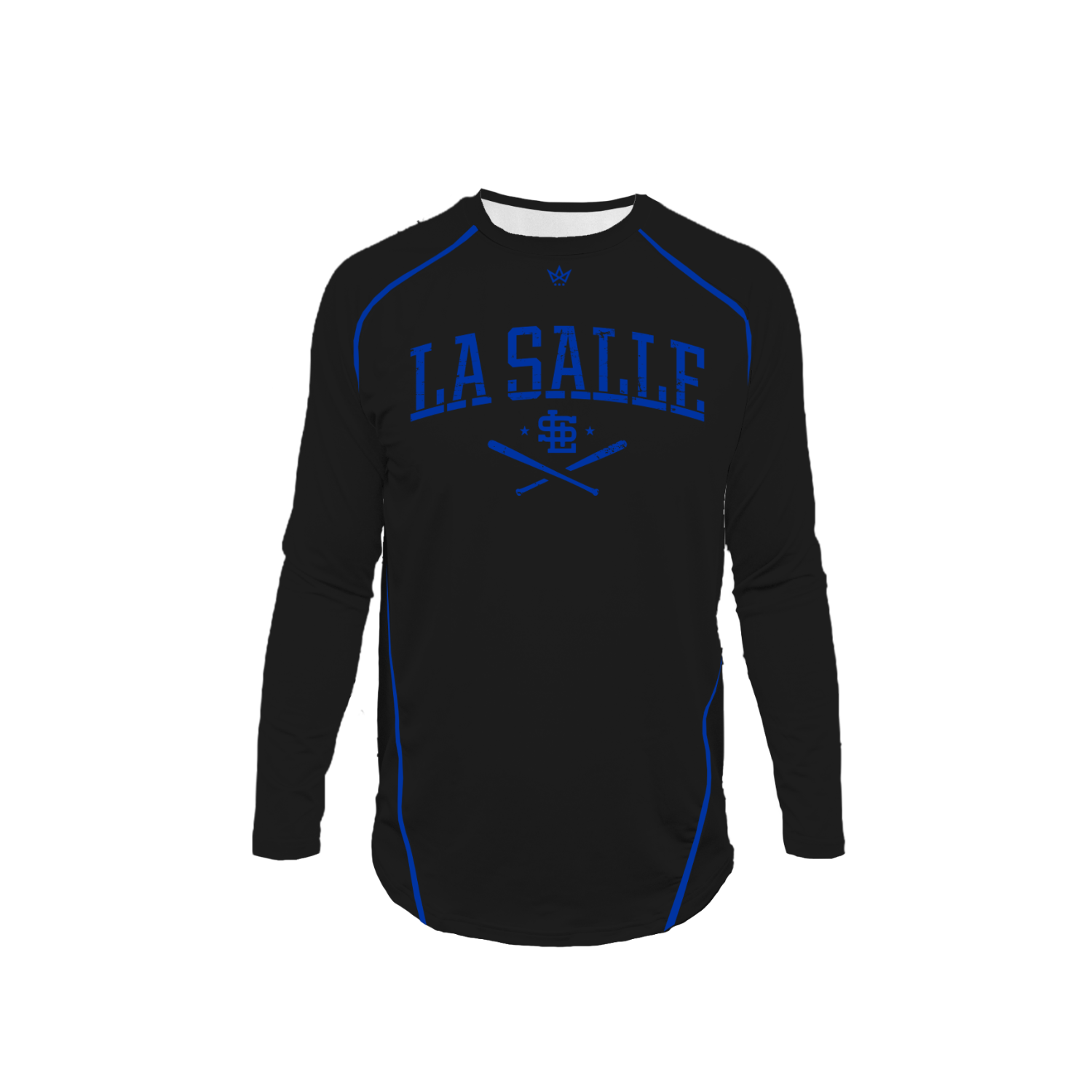 LA SALLE BASEBALL PRO VENTED LS [BLACK]
