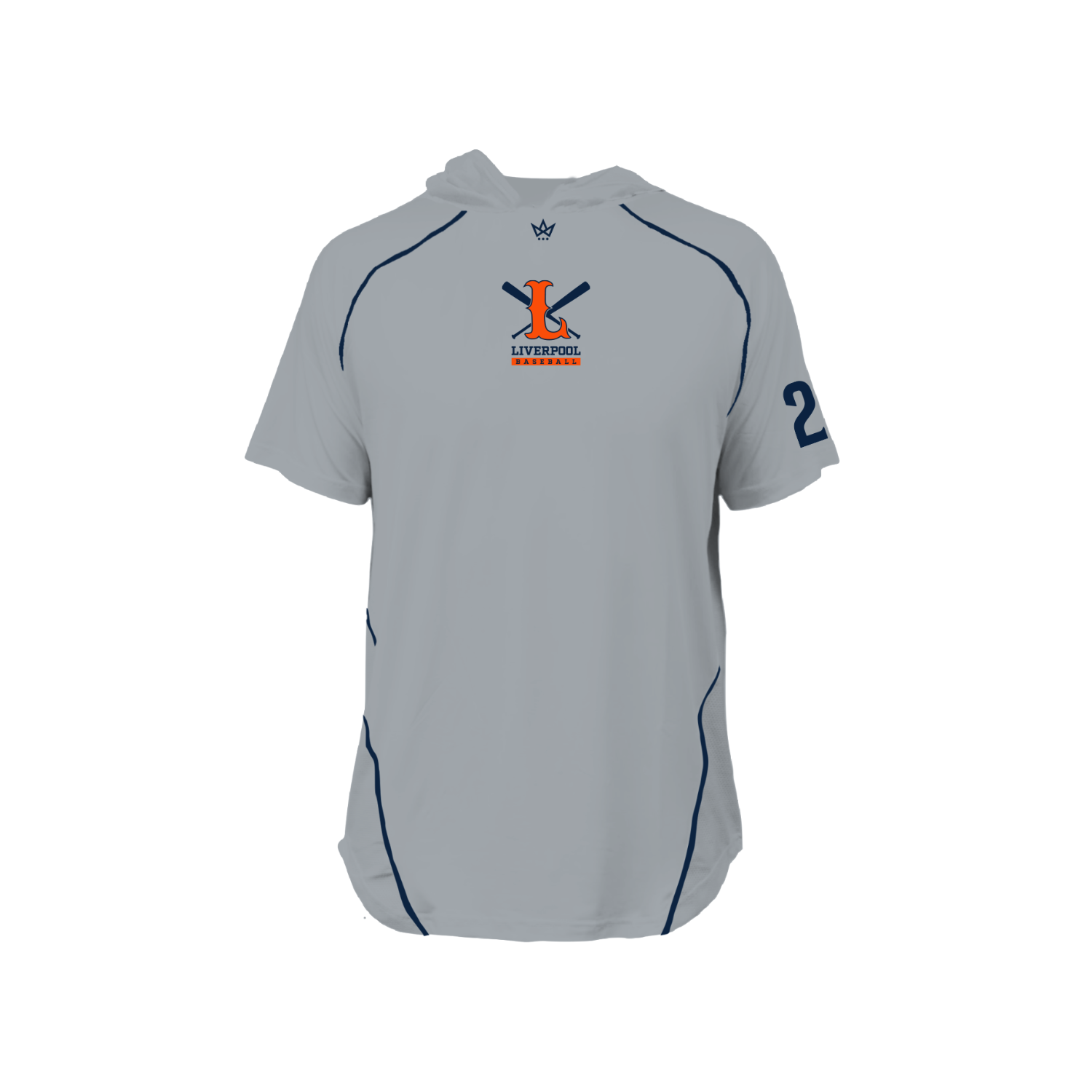 LIVERPOOL BASEBALL PRO VENTED SS HOODIE [GRAY]