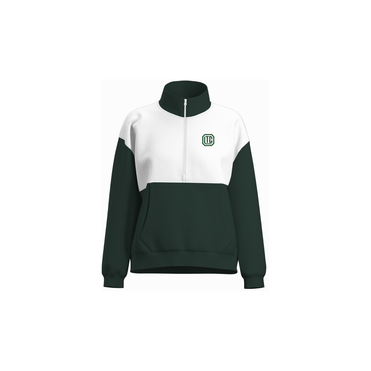 ORANGE LAWN TENNIS CLUB WOMEN'S COTTON FLEECE HALF-ZIP