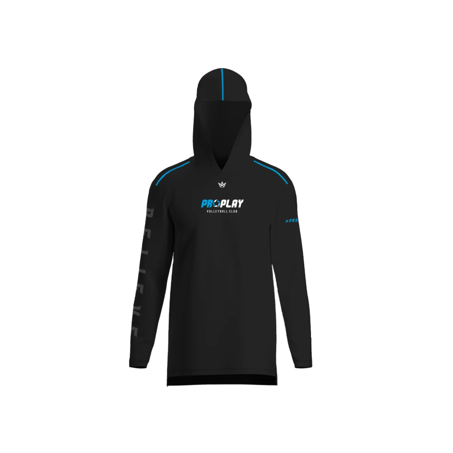 PROPLAY VOLLEYBALL COACH AURA LS HOODIE [BLACK]