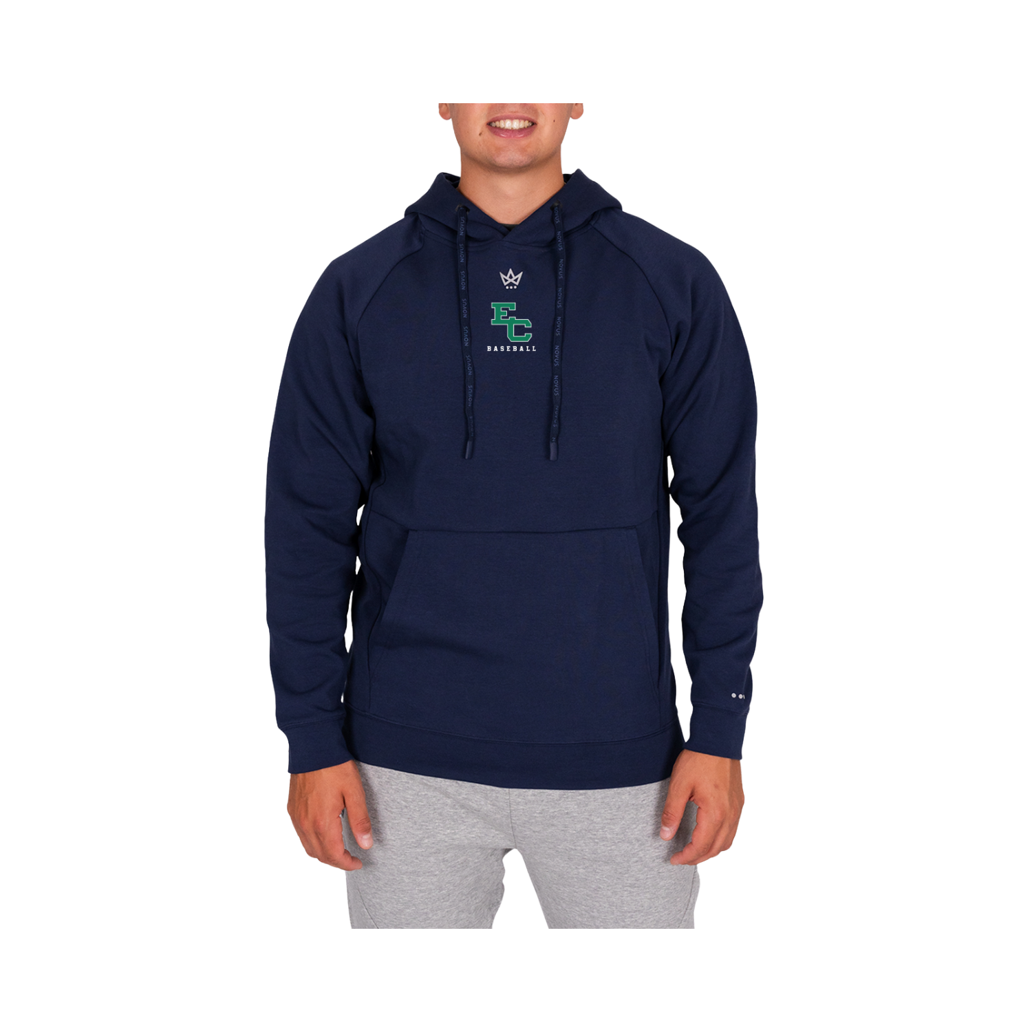 ENDICOTT BASEBALL ROYALKNIT HOODIE - NAVY