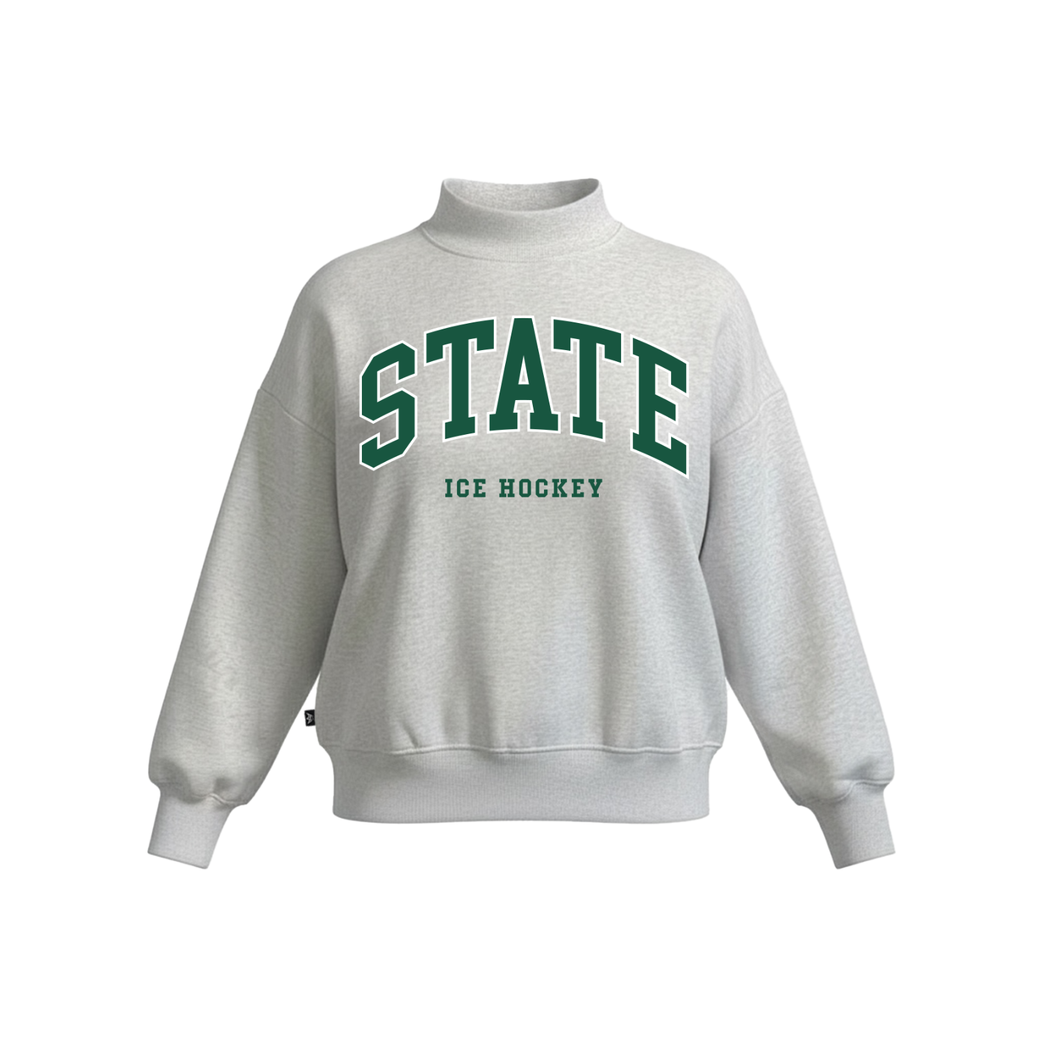 PLYMOUTH STATE HOCKEY WOMEN'S COTTON FLEECE MOCKNECK - EMB