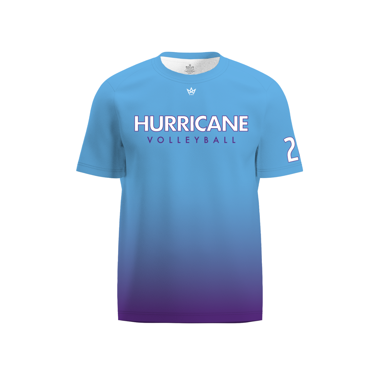 HURRICANE VOLLEYBALL ACADEMY PERFORMANCE SS TEE [PURPLE FADE]