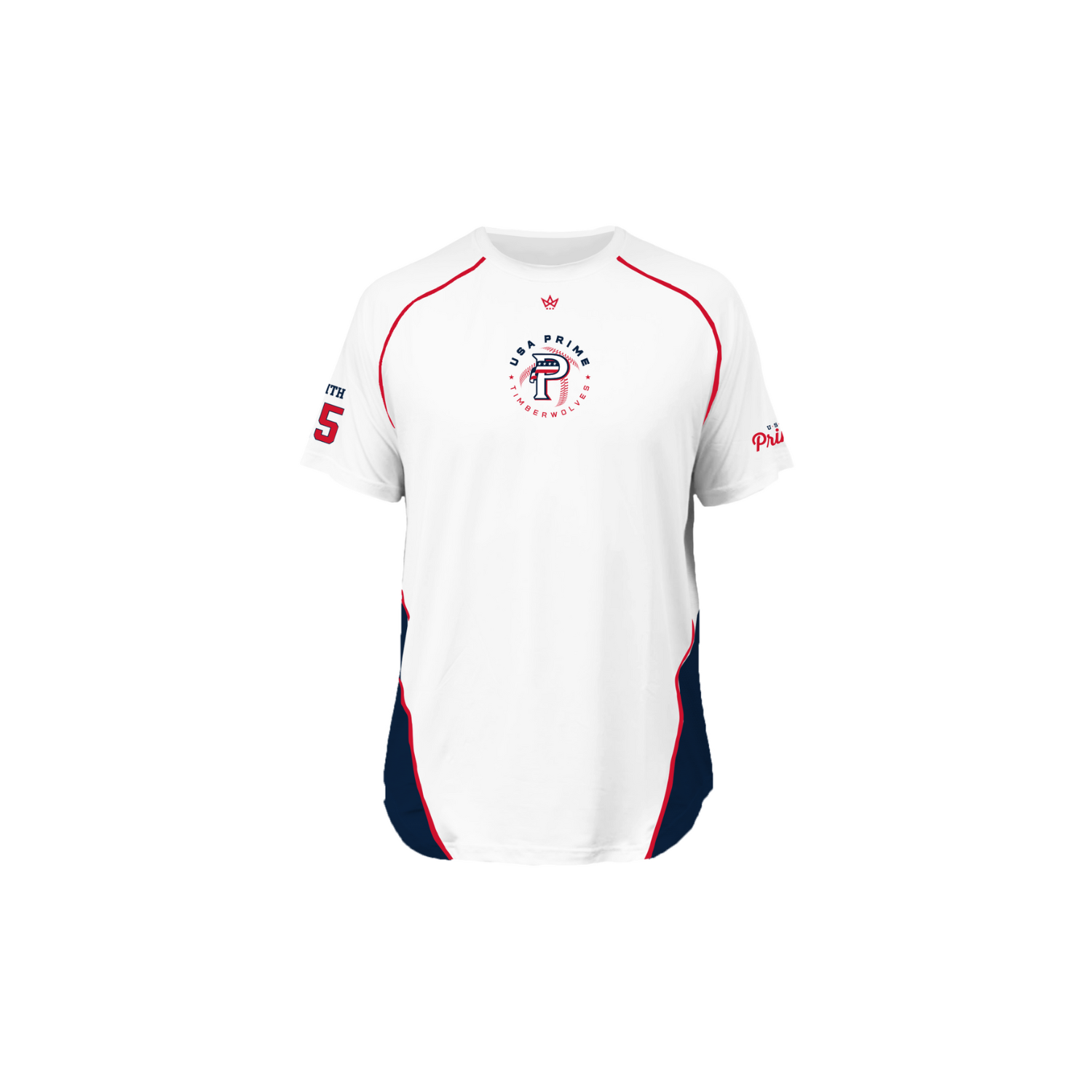 USA PRIME COLORADO TIMBERWOLVES PRO VENTED SS TEE - WHITE