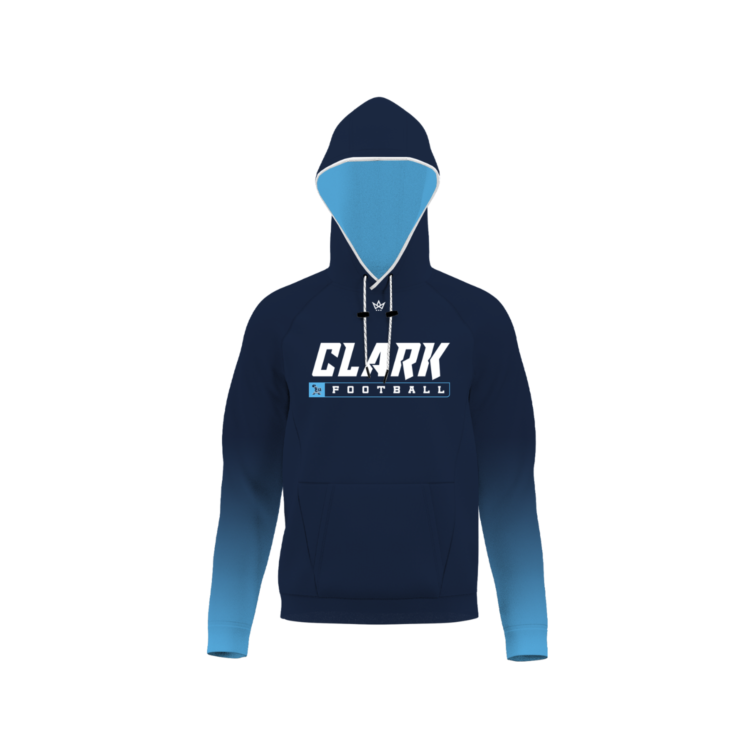 CLARK CRUSADERS FOOTBALL SUB PERFORMANCE FLEECE HOODIE