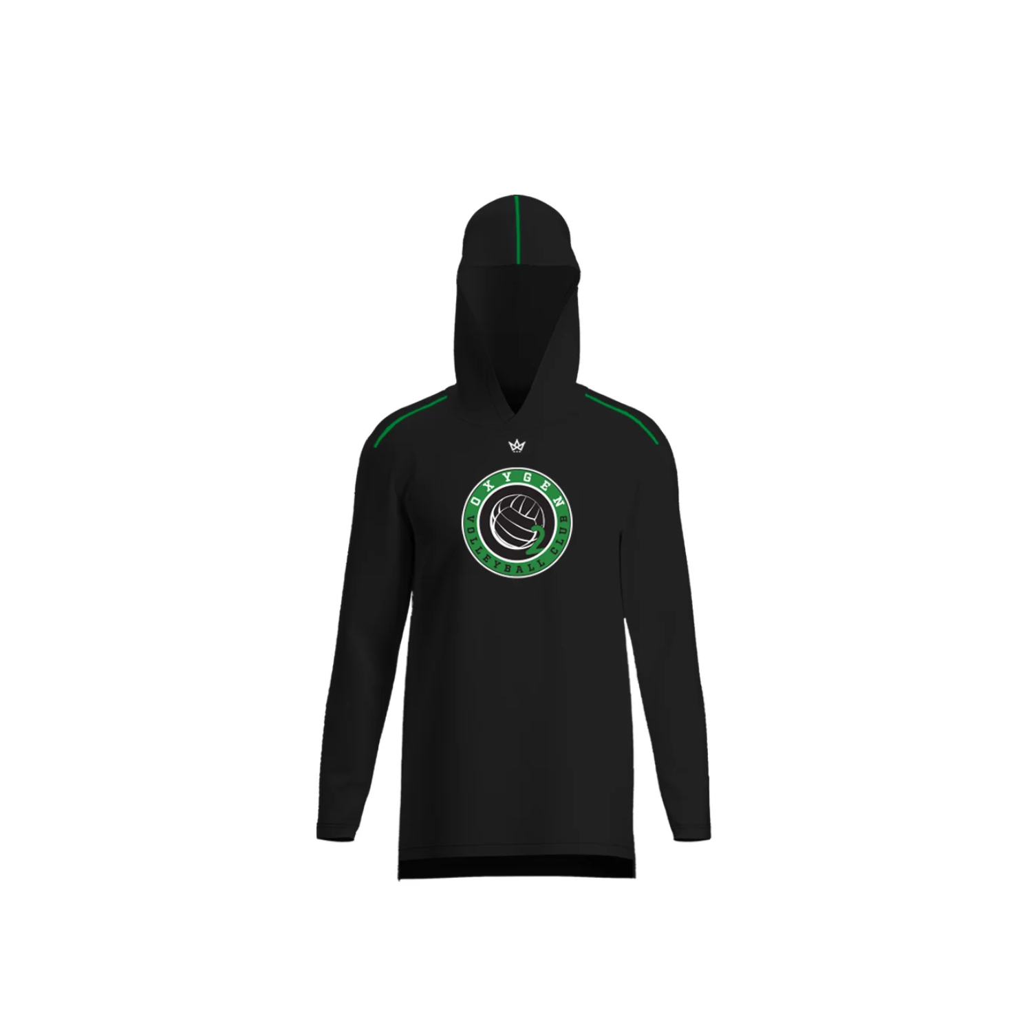 OXYGEN VOLLEYBALL CLUB AURA LS HOODIE [BLACK]