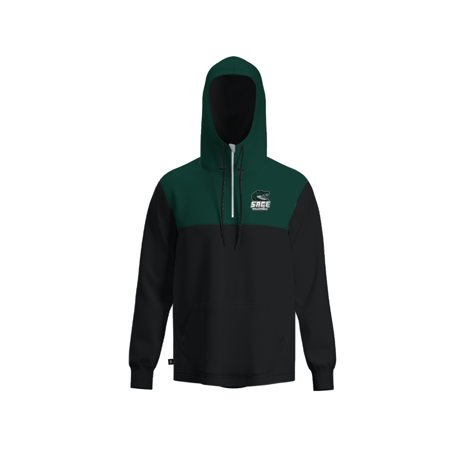 SAGE VOLLEYBALL PANELED HOODIE