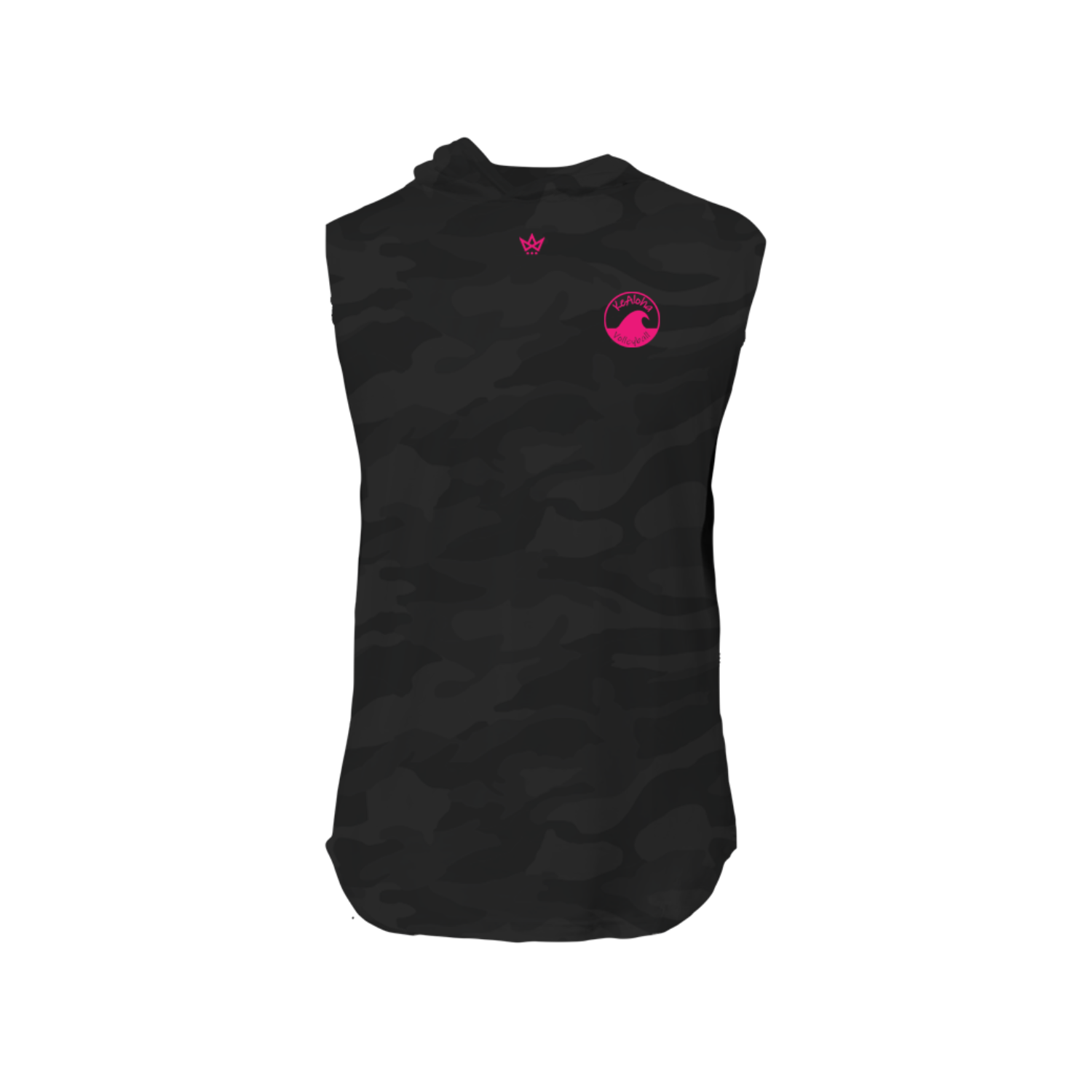 KEALOHA VOLLEYBALL PERFORMANCE SLEEVELESS HOODIE [BLACK]