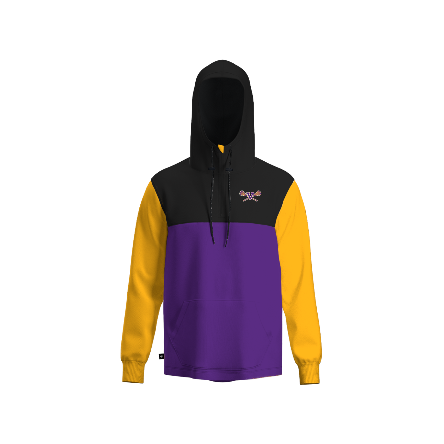 VOORHEESVILLE LACROSSE PANELED HOODIE