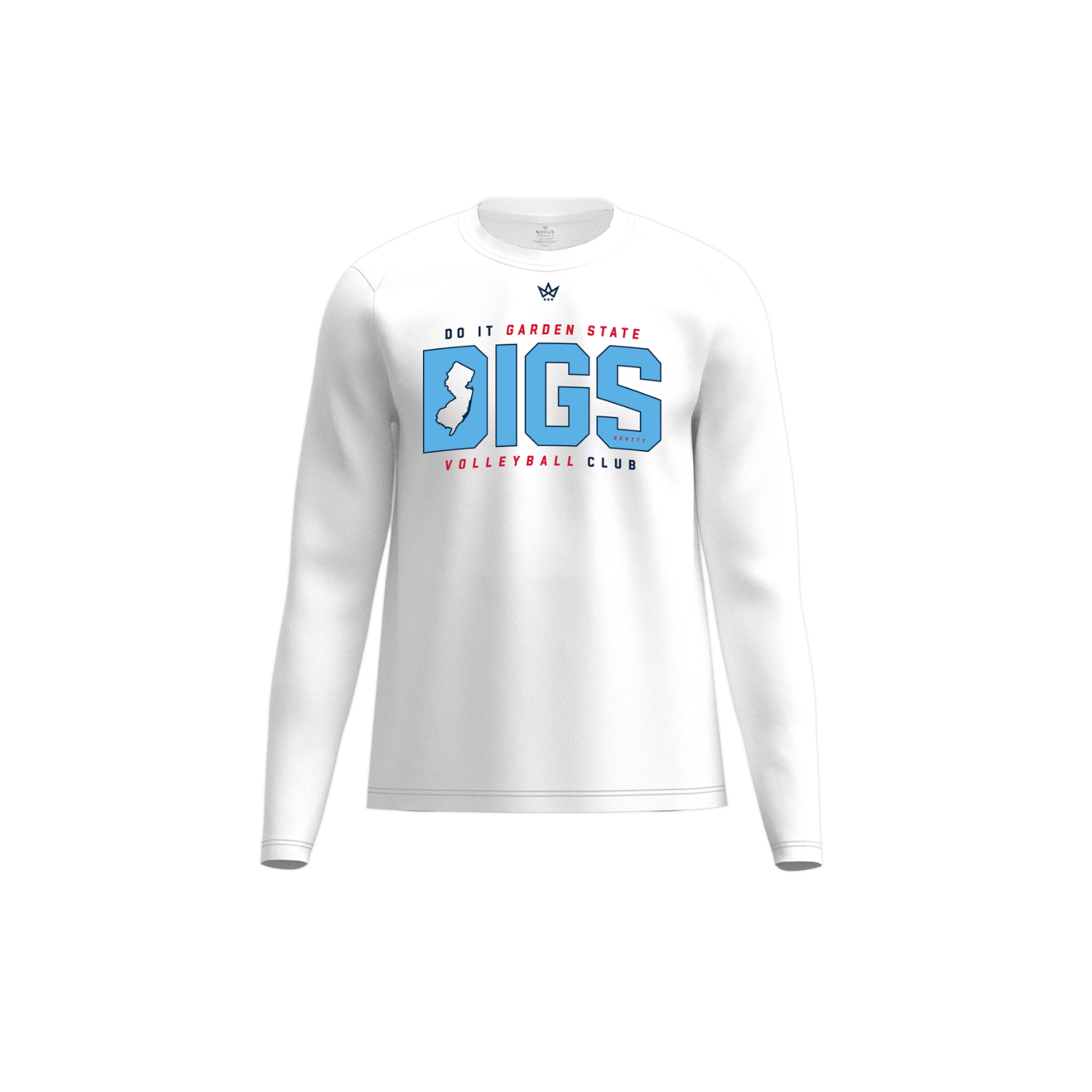 DIGS VOLLEYBALL CLUB ACCESS PERFORMANCE LS - WHITE