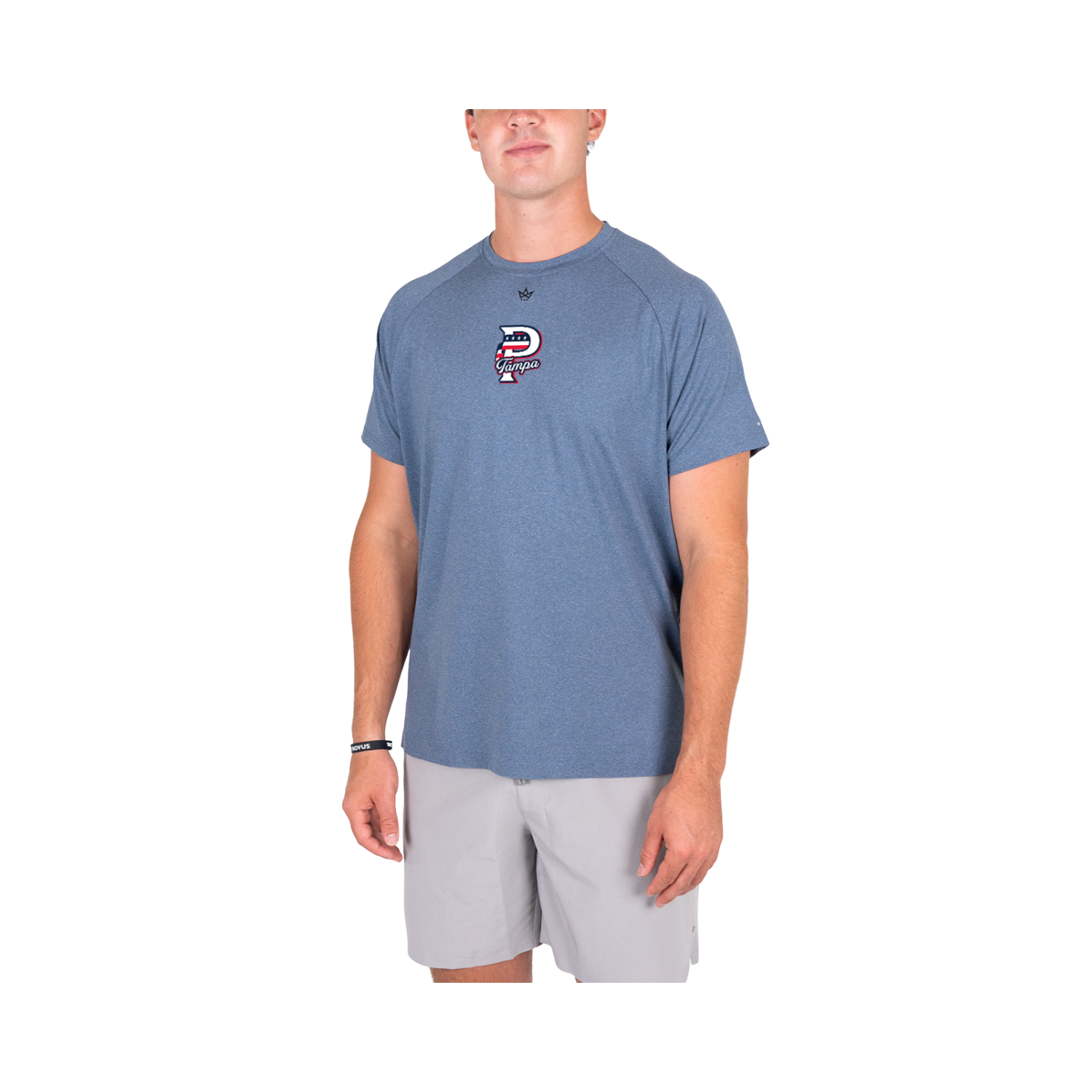 USA PRIME TAMPA FALL '26 ENDURANCE SS TEE - HEATHER INSIGNIA BLUE