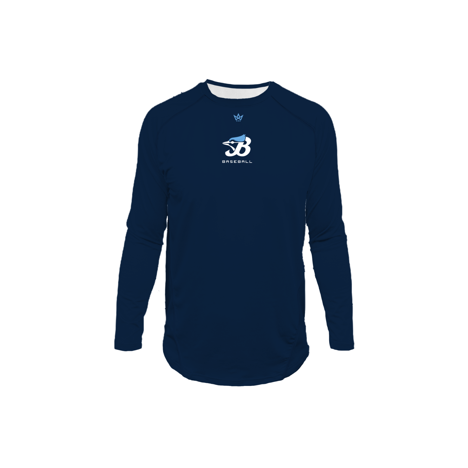 JAYBIRD BASEBALL PRO VENTED LS - NAVY