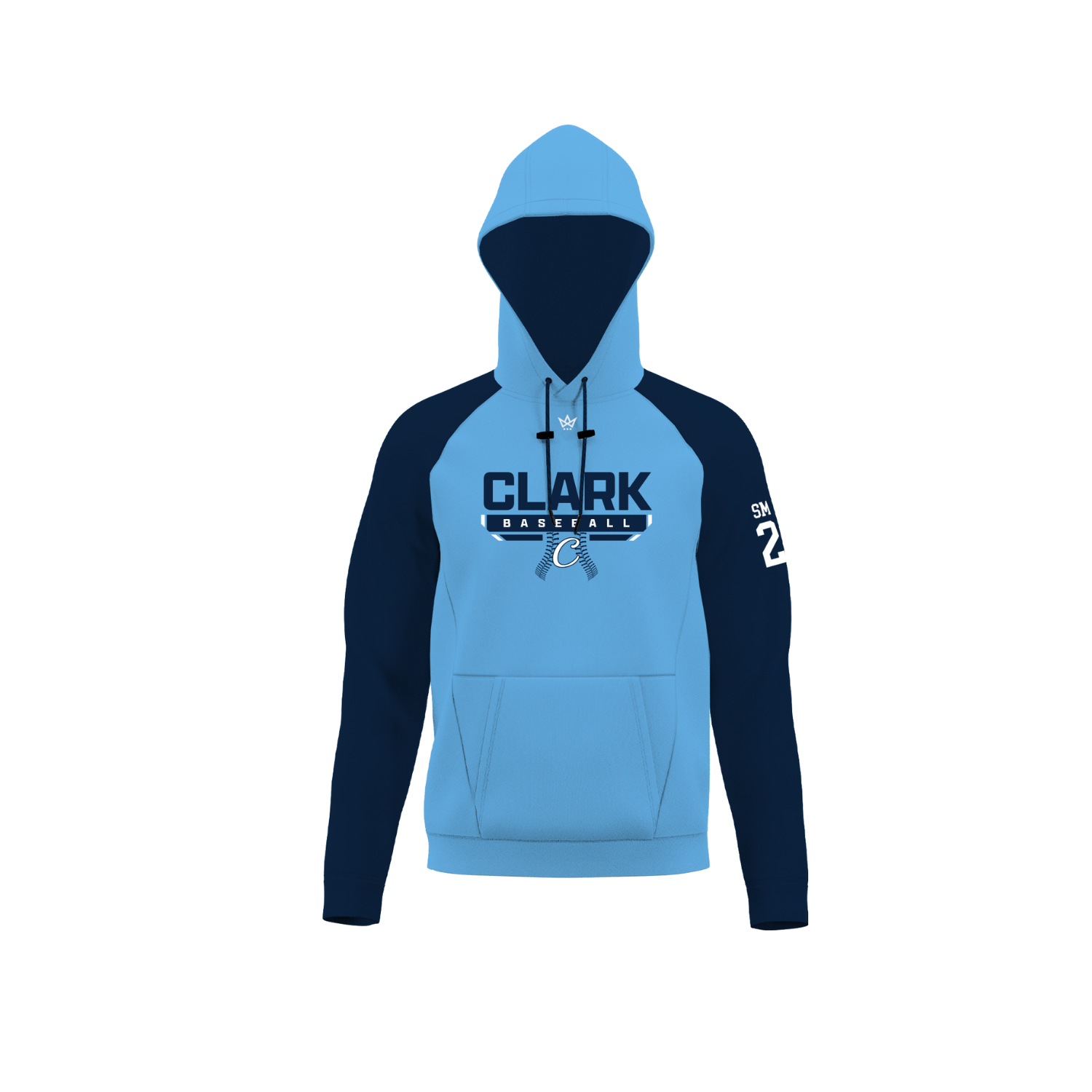 CLARK BASEBALL SUMMER '26 SUB PERFORMANCE FLEECE HOODIE - CAROLINA BLUE
