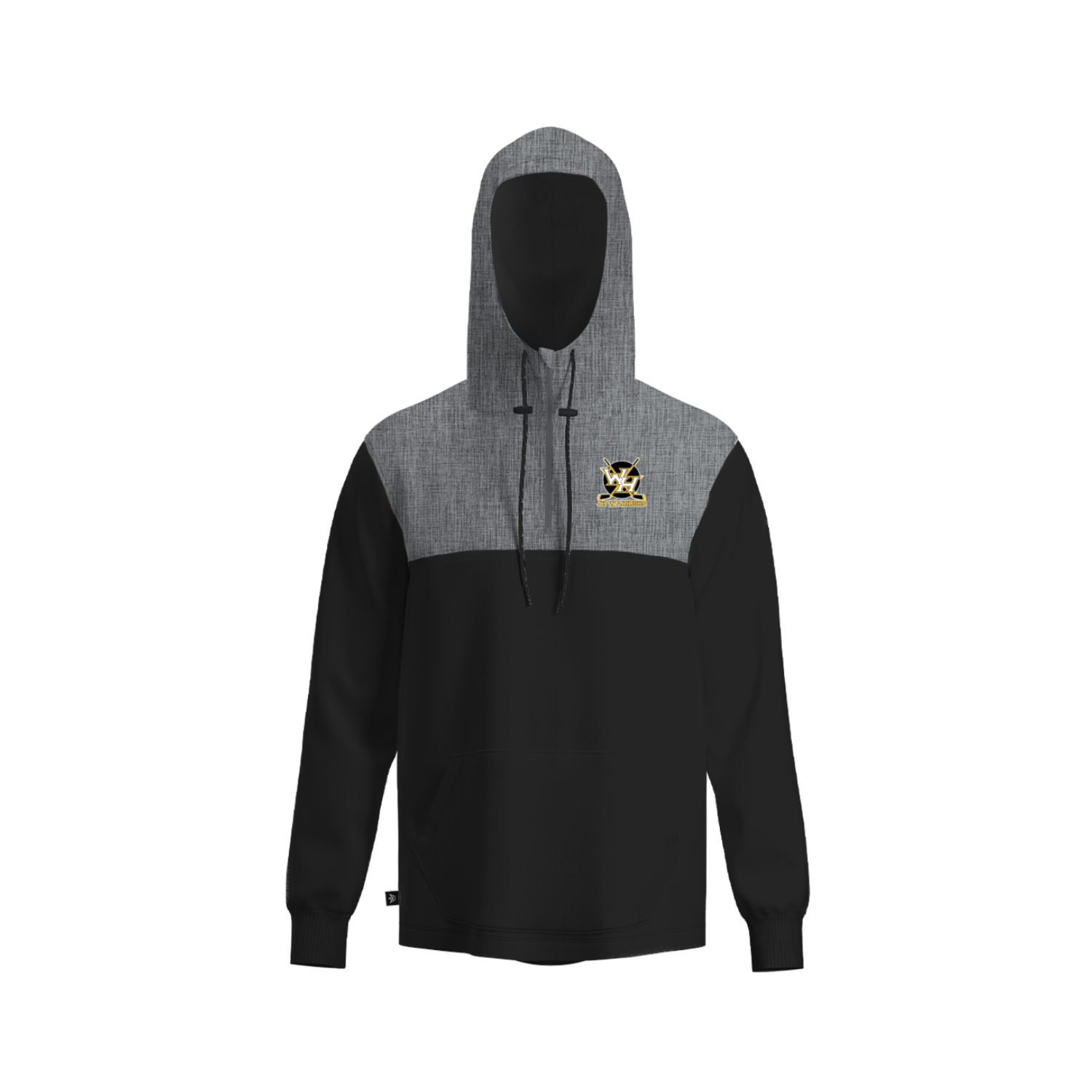 WATCHUNG HILLS JUNIOR WARRIORS HOCKEY HOLIDAY STORE '26 PANELED HOODIE [GRAY/BLACK]