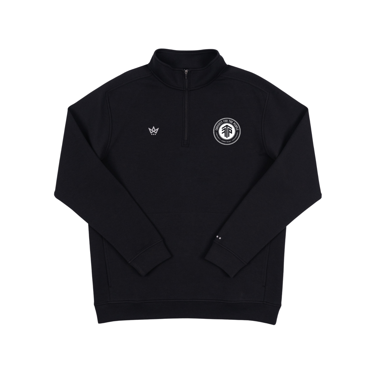 CROSSFIT FOR THE PEOPLE ROYALKNIT QUARTER-ZIP - ONYX