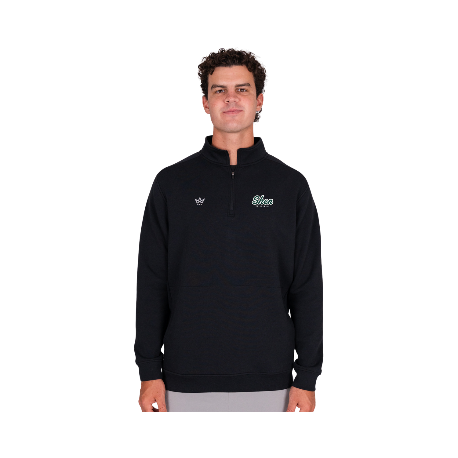 SHEN BOYS VOLLEYBALL ROYALKNIT QUARTER-ZIP - ONYX