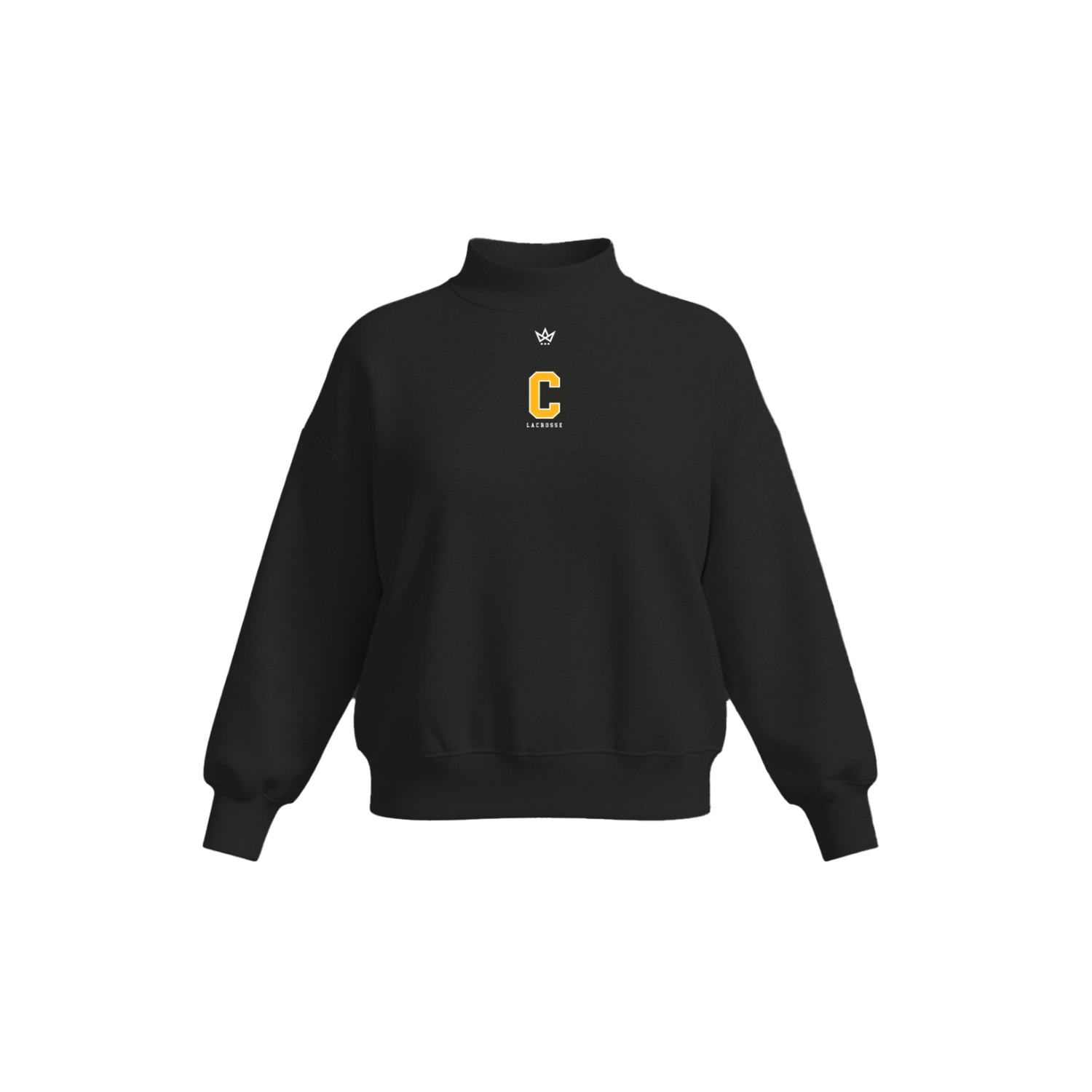 CRANFORD LACROSSE '26 WOMEN'S COTTON FLEECE MOCKNECK - EMB