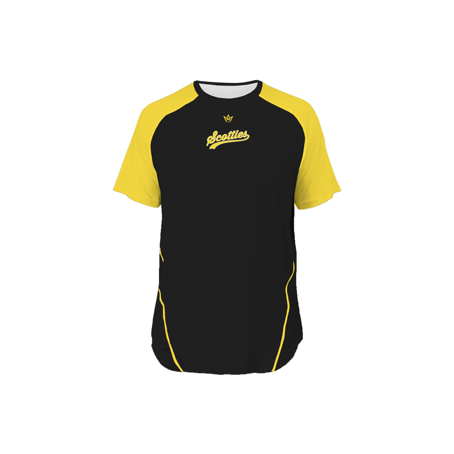 BALLSTON SPA BASEBALL PRO VENTED SS TEE - BLACK