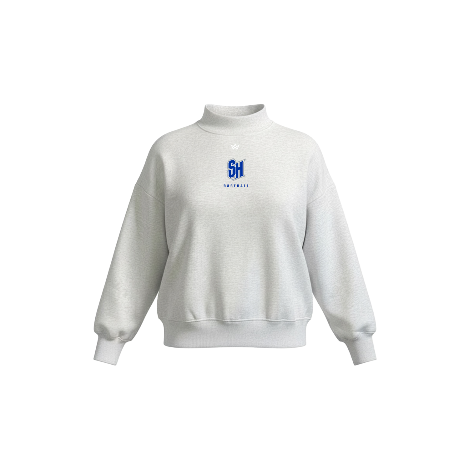 SETON HALL BASEBALL WOMEN'S COTTON FLEECE MOCKNECK - EMB
