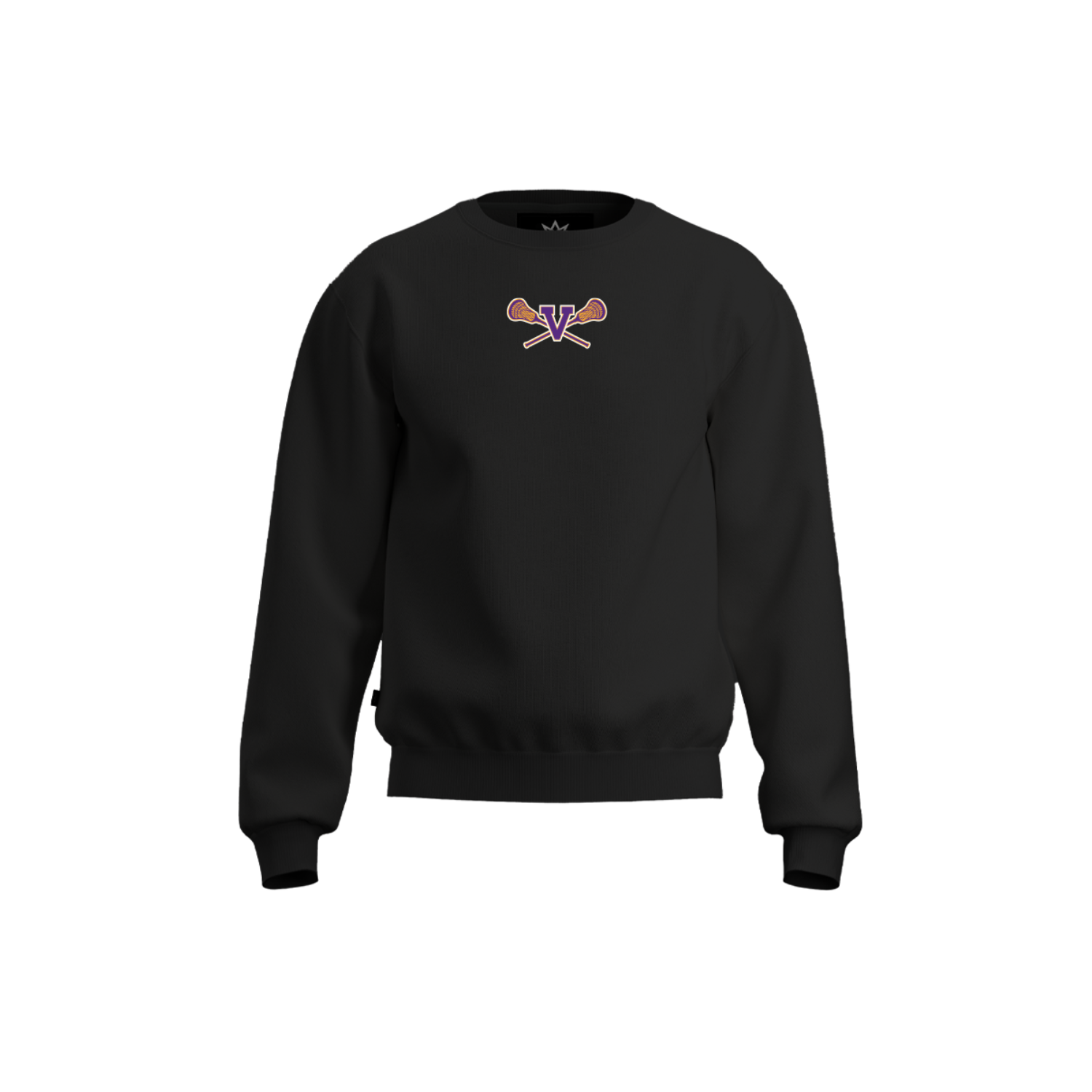 VOORHEESVILLE LACROSSE COTTON FLEECE CREWNECK