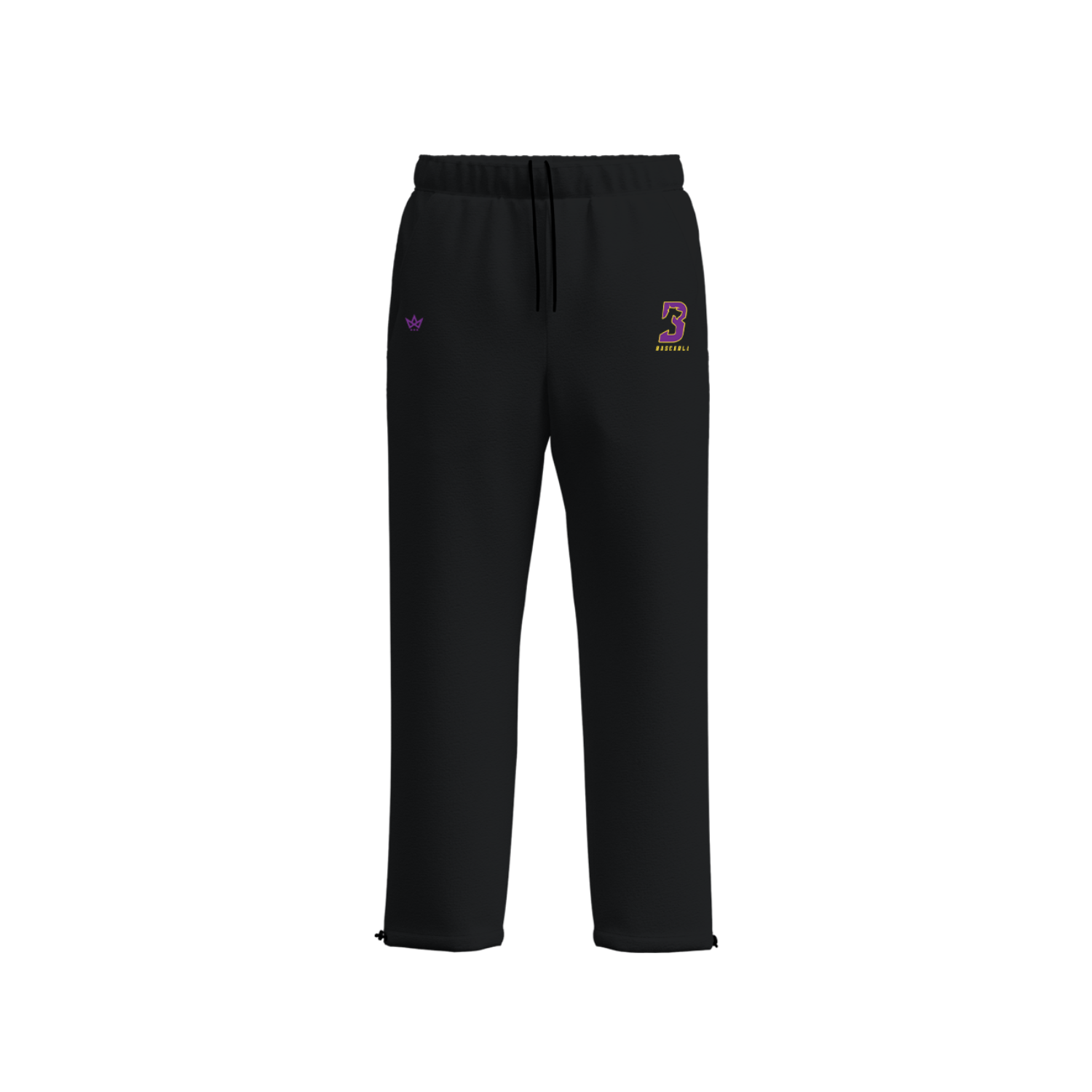 B-SPA YOUTH BASEBALL ACCESS COTTON FLEECE SWEATPANTS [BLACK]
