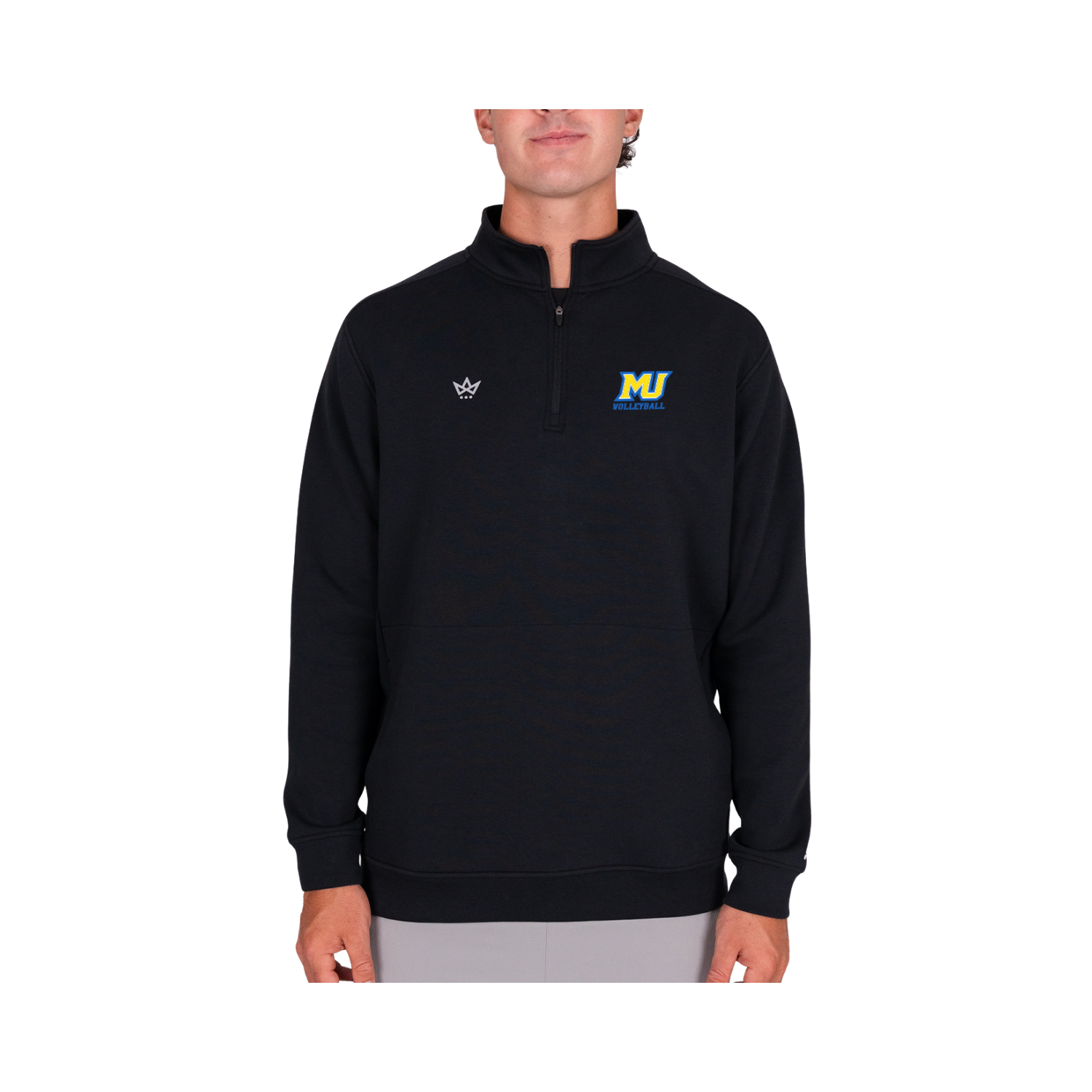 MISERICORDIA VOLLEYBALL ROYALKNIT QUARTER-ZIP - ONYX