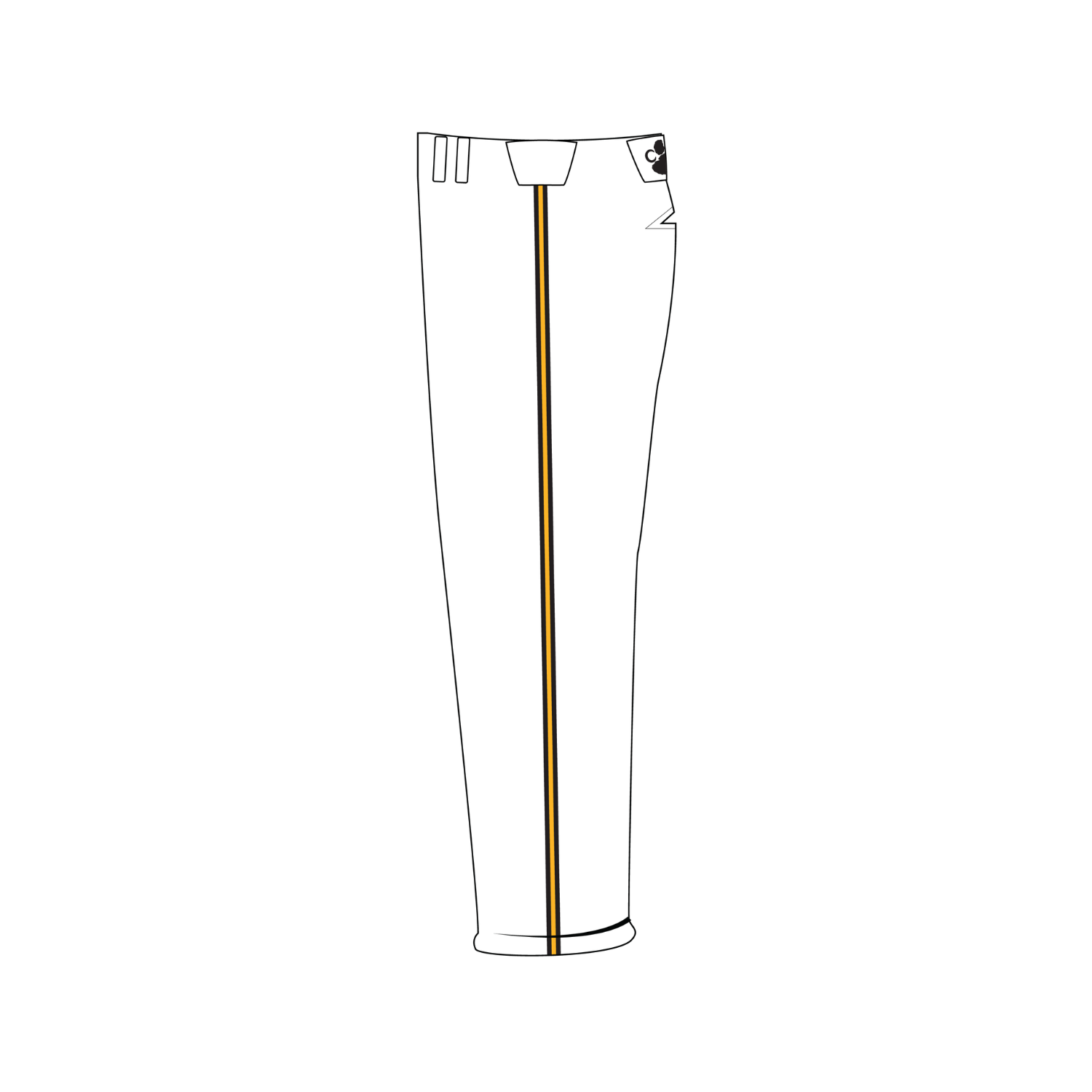 CRESCENT HS BASEBALL BASEBALL LONG PANTS [WHITE]
