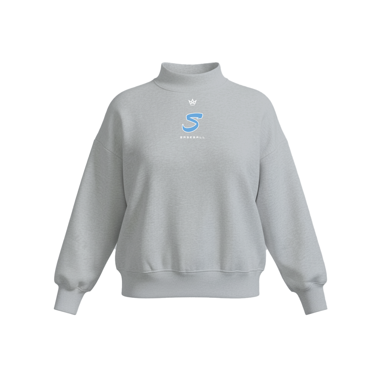 SUMMIT BASEBALL WOMEN'S COTTON FLEECE MOCKNECK