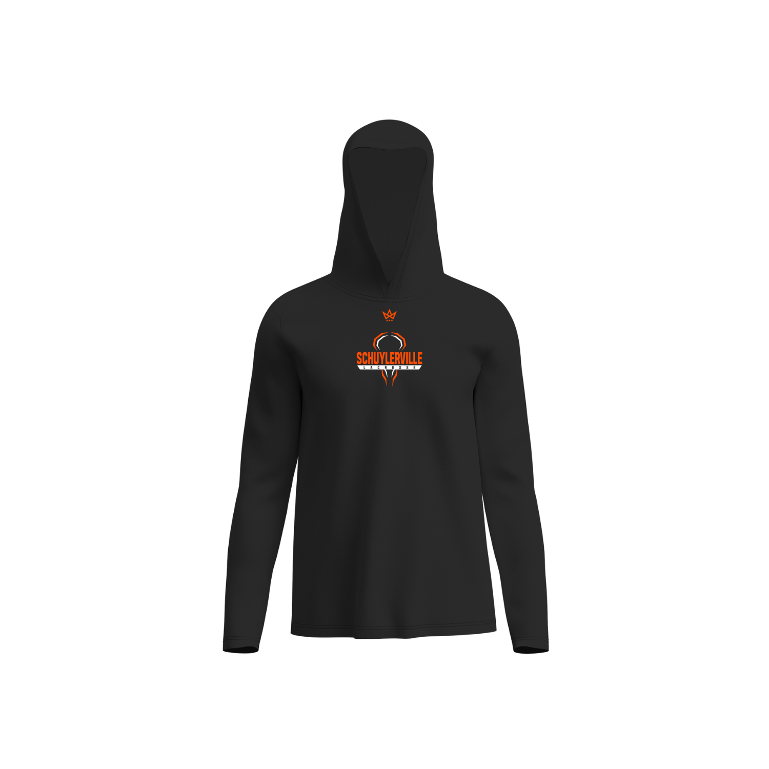 SCHUYLERVILLE LACROSSE PERFORMANCE LS HOODIE - BLACK